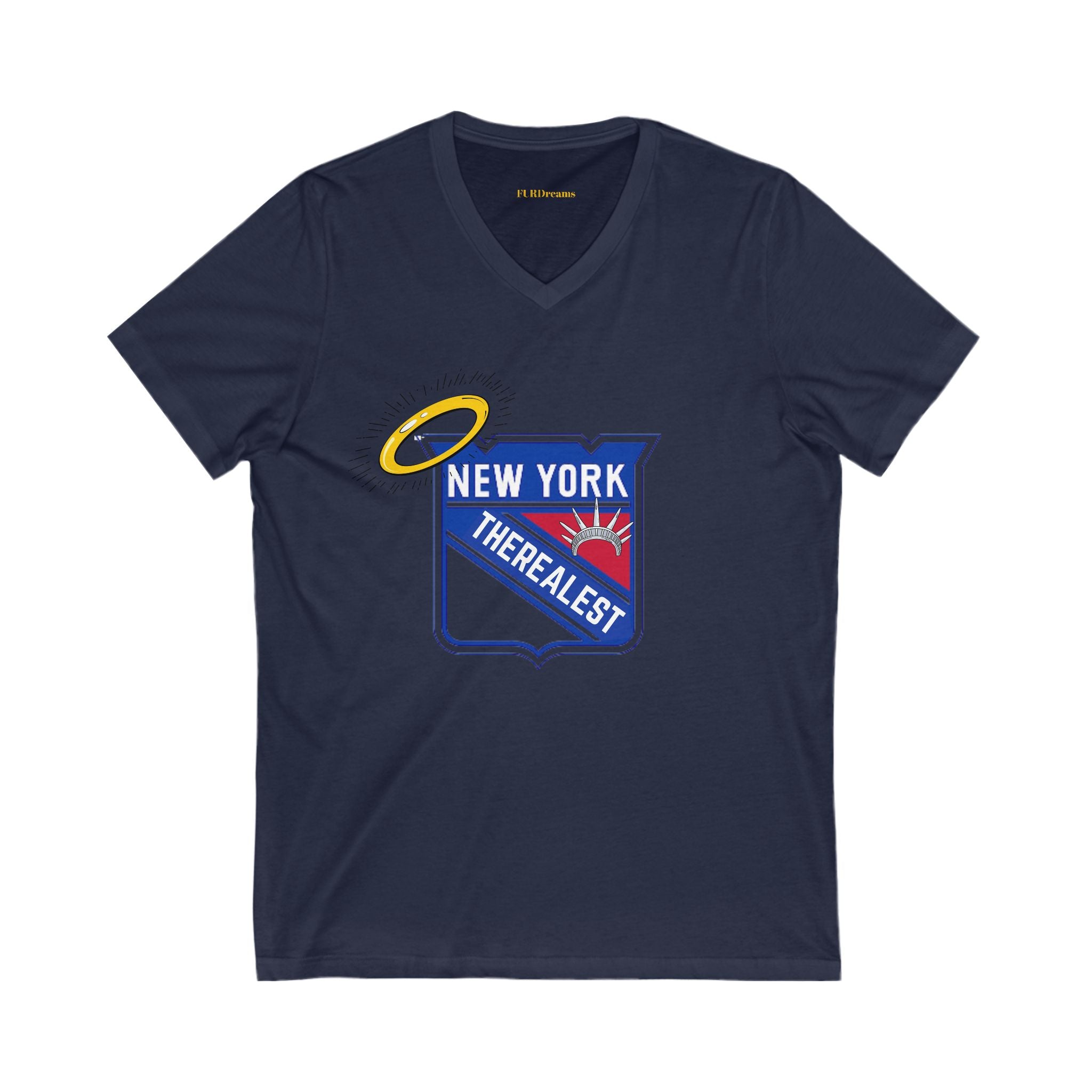 FURDreams NHL “NYC” VII Unisex Jersey Short Sleeve V-Neck Tee