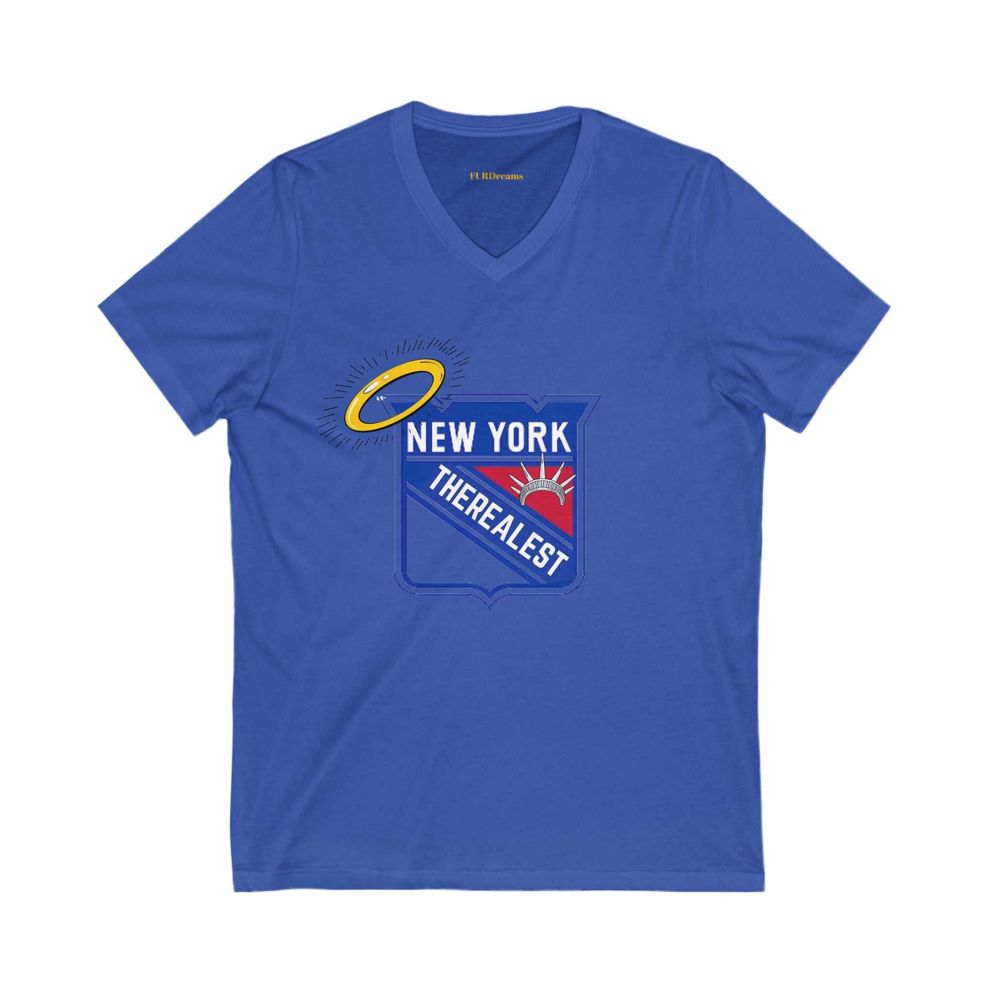 FURDreams NHL “NYC” VII Unisex Jersey Short Sleeve V-Neck Tee