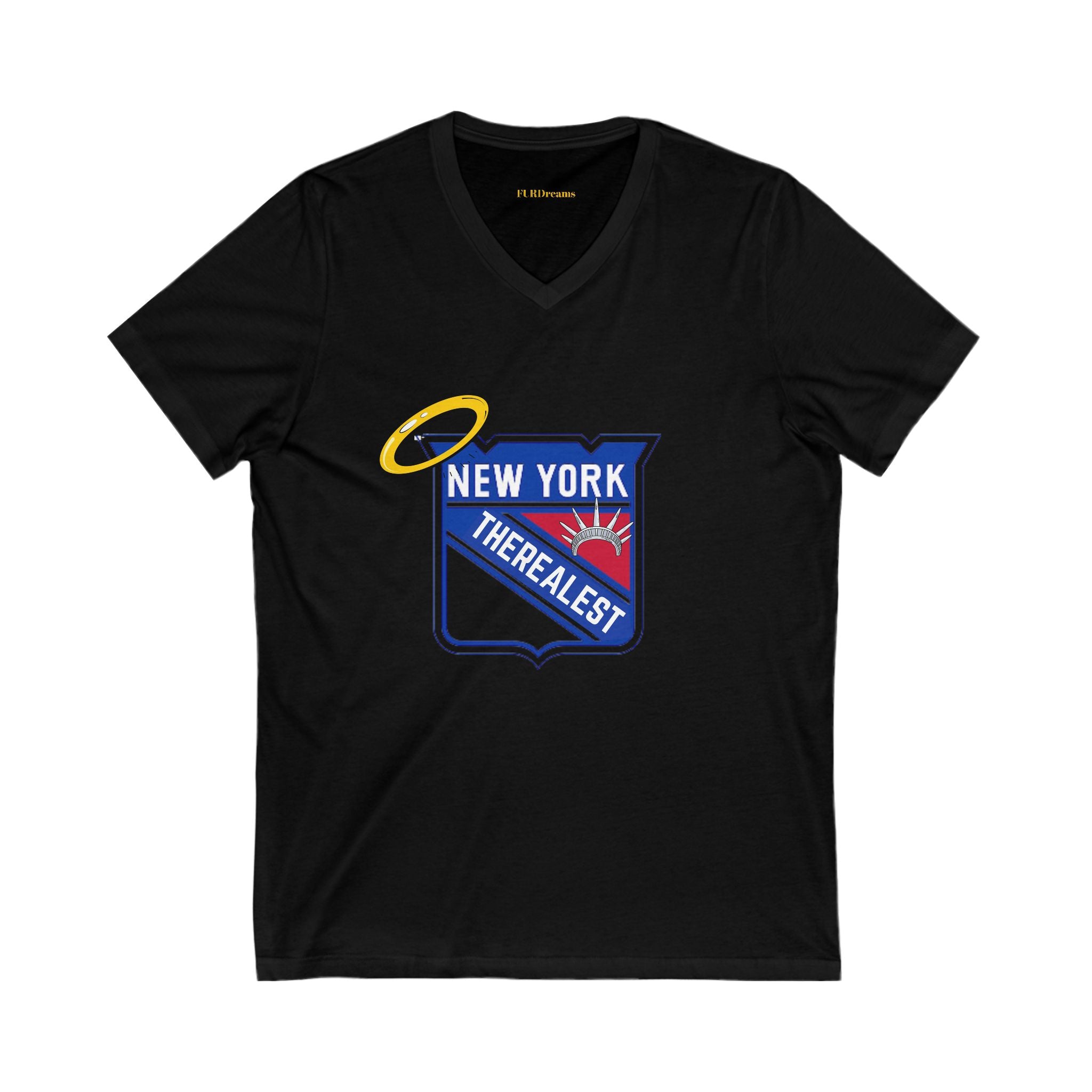 FURDreams NHL “NYC” VII Unisex Jersey Short Sleeve V-Neck Tee