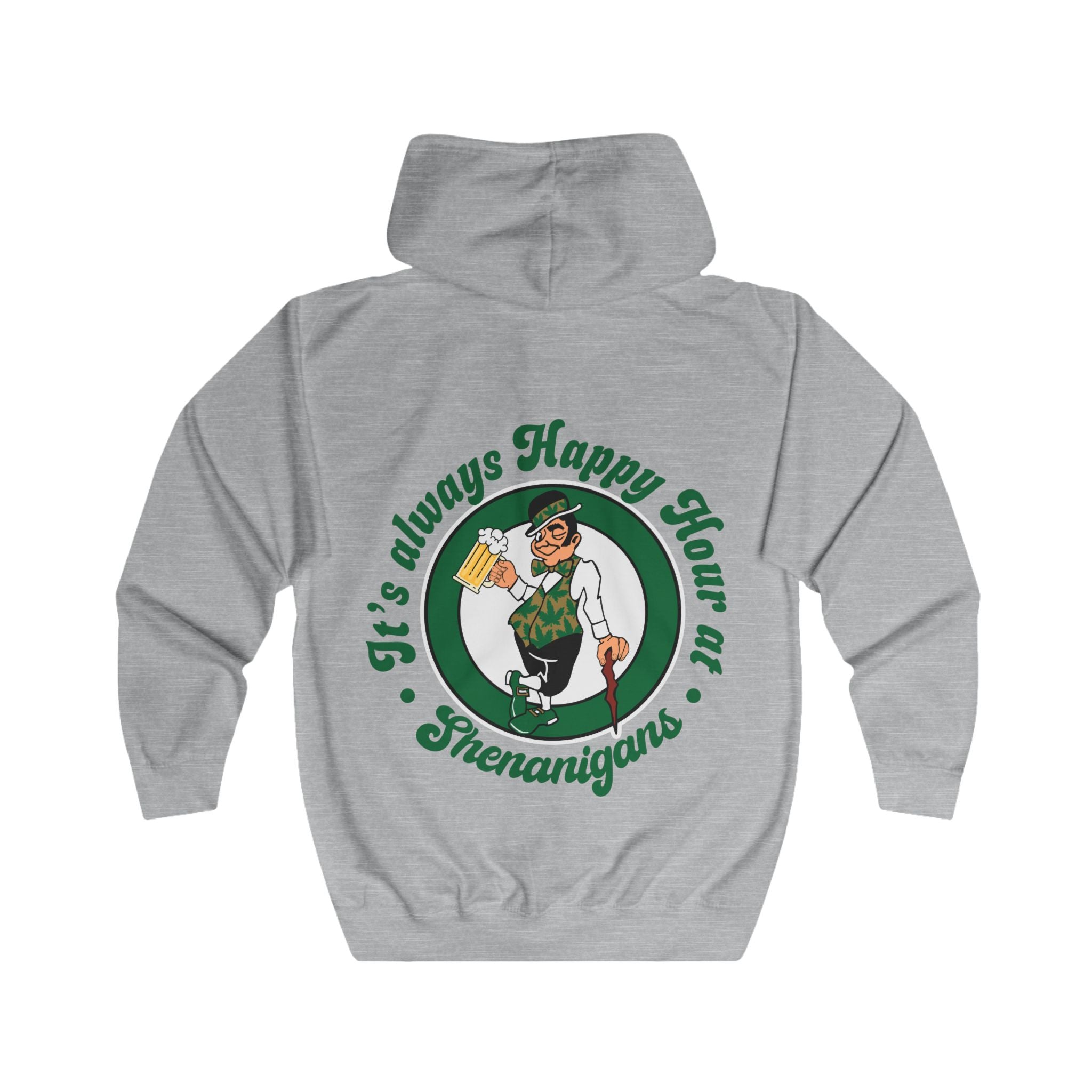 FURDREAMS NBA ”BOS” II Unisex Full-zip hooded Sweatshirt.