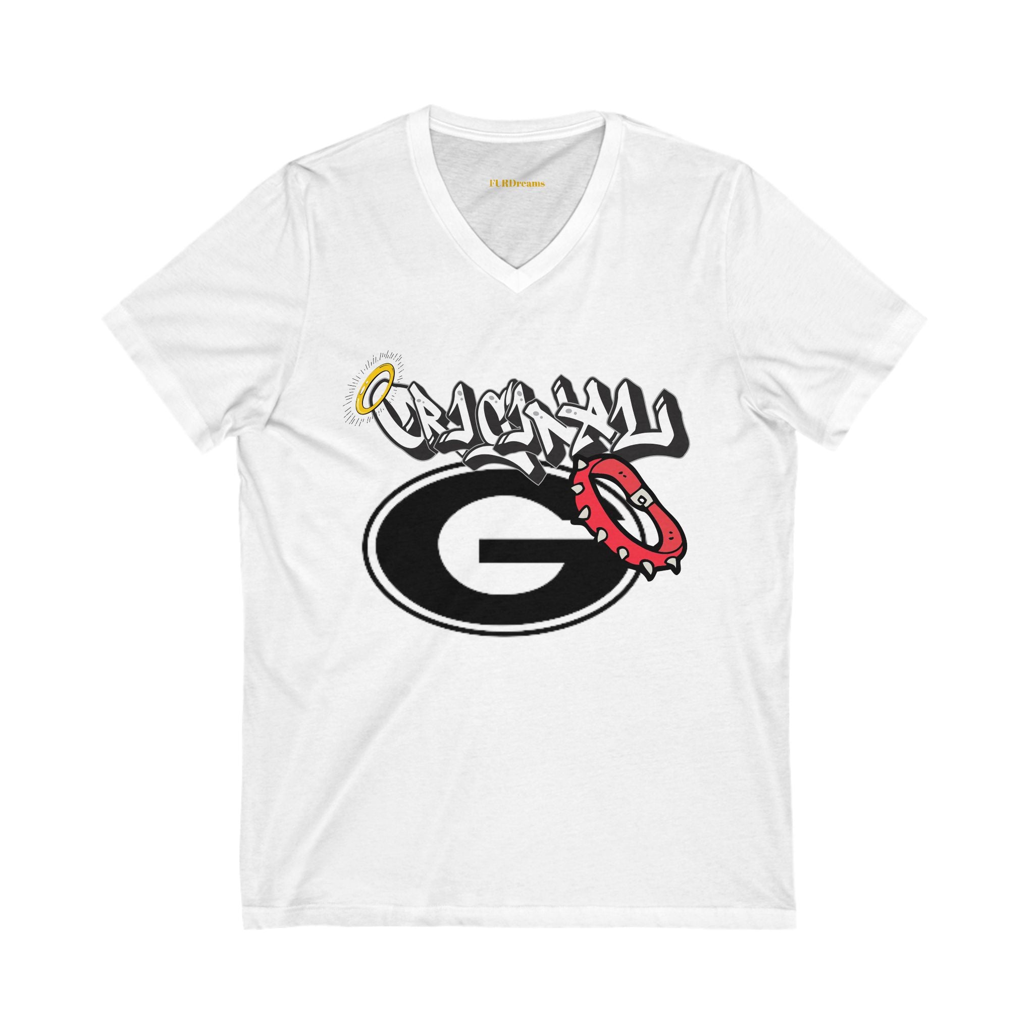 FURDreams NCAA “AIA” I Unisex Jersey Short Sleeve V-Neck Tee