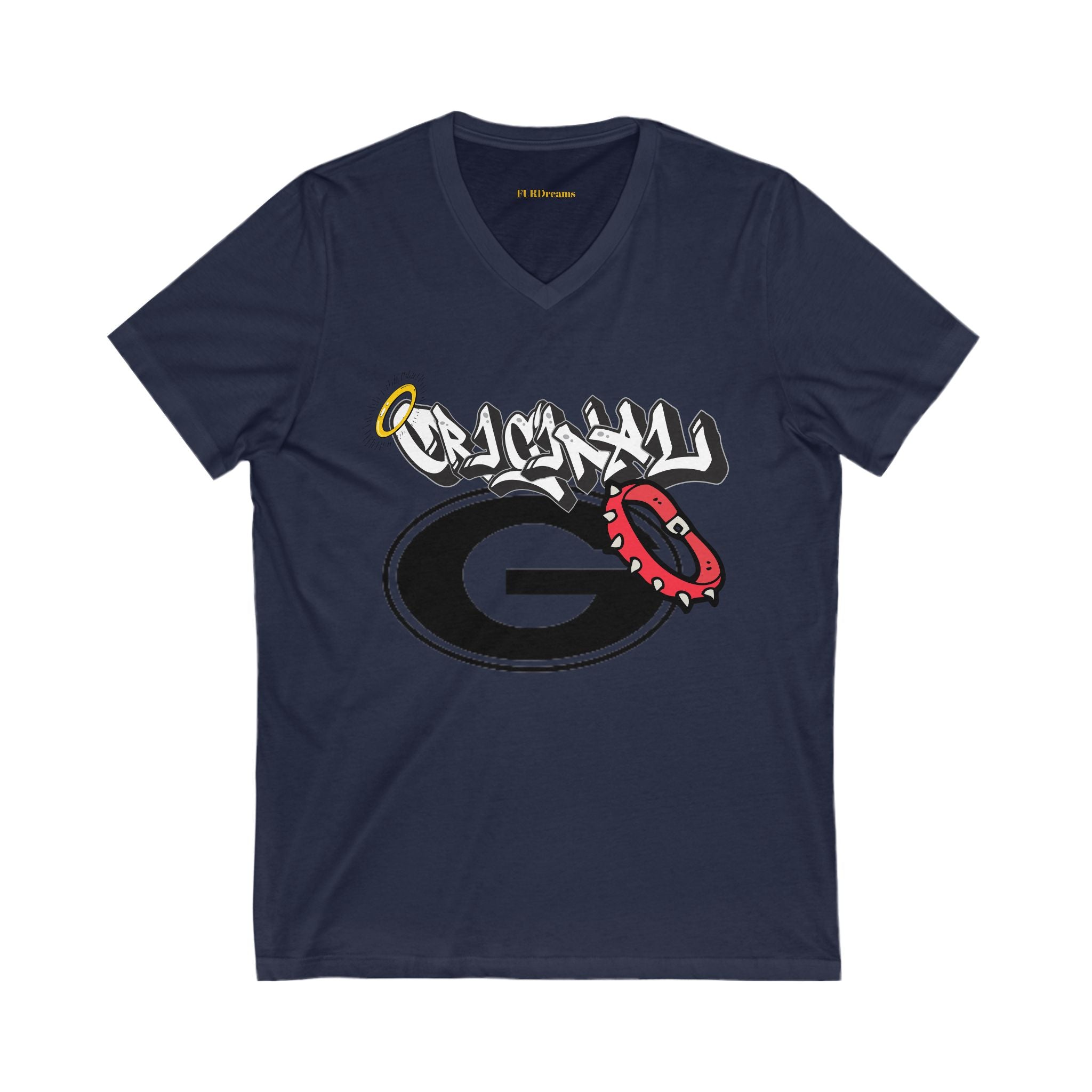 FURDreams NCAA “AIA” I Unisex Jersey Short Sleeve V-Neck Tee