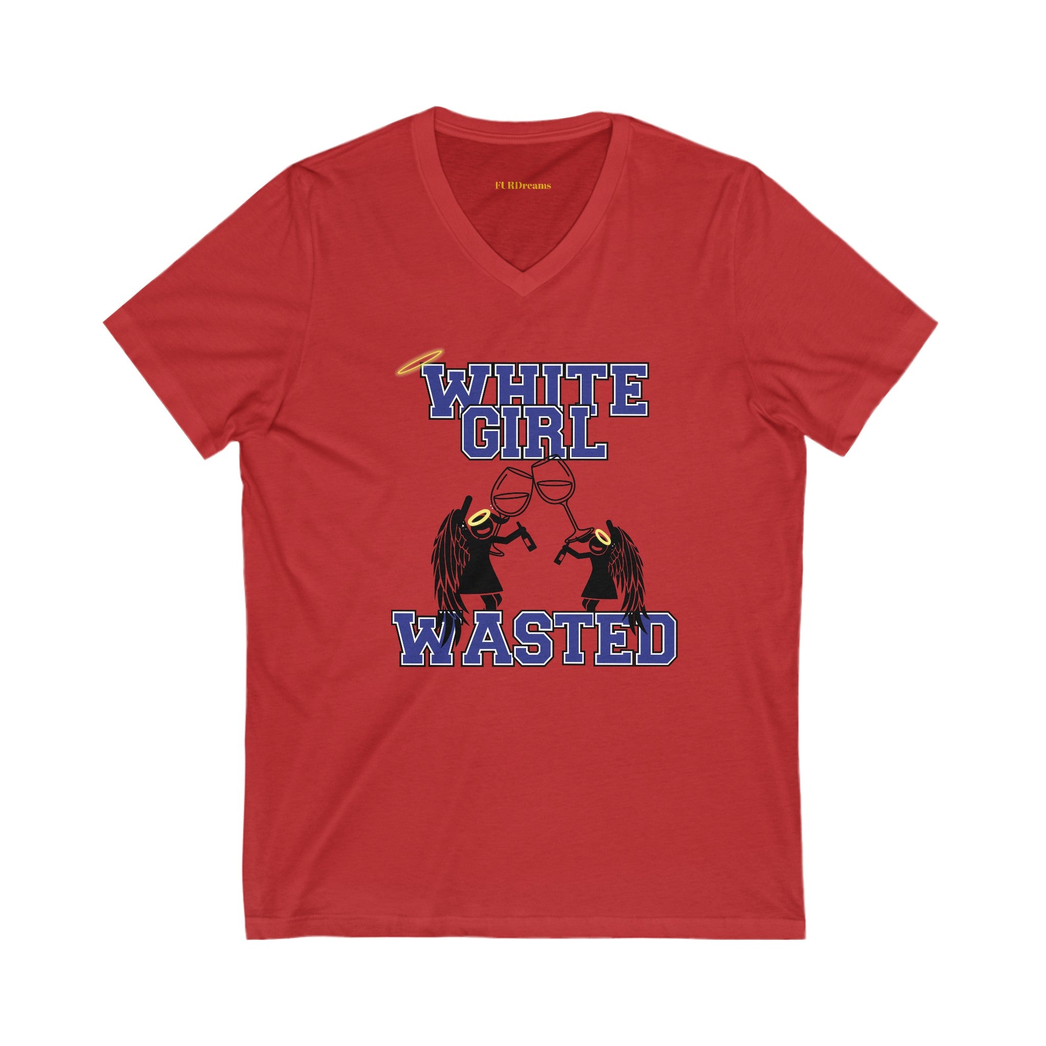 FURDreams Team Originals “WGW” I Unisex Jersey Short Sleeve V-Neck Tee