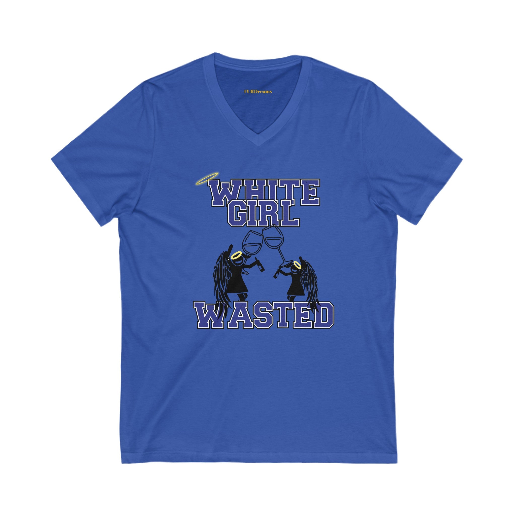 FURDreams Team Originals “WGW” I Unisex Jersey Short Sleeve V-Neck Tee