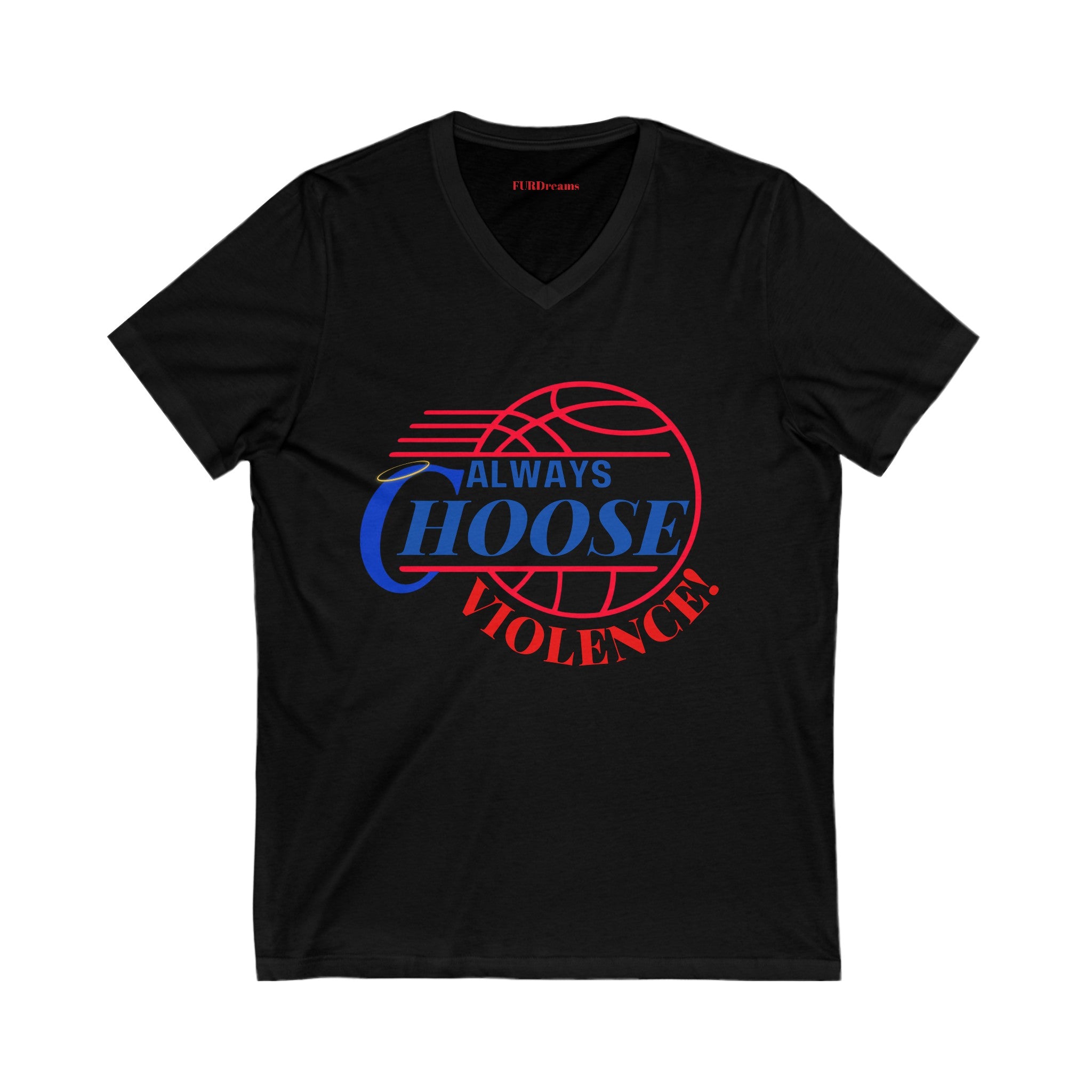 FURDreams NBA “LAX” I Unisex Jersey Short Sleeve V-Neck Tee