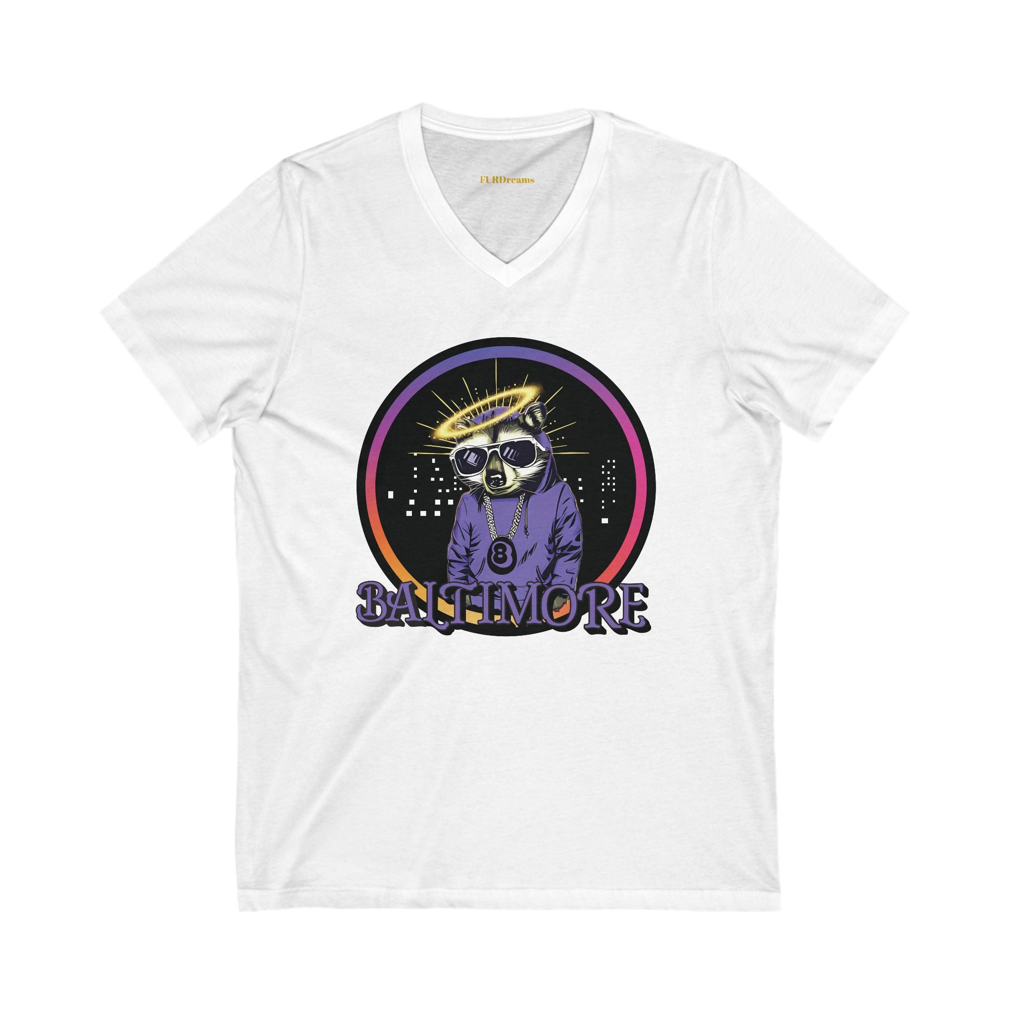 FURDreams NFL “BWI” XXIII Unisex Jersey Short Sleeve V-Neck Tee