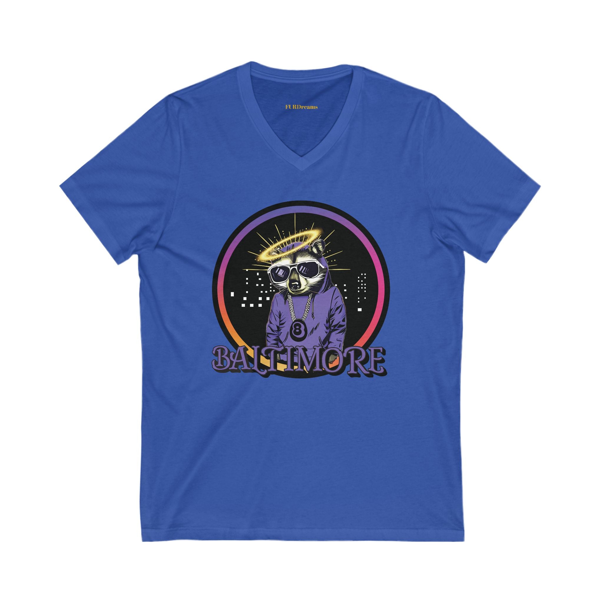 FURDreams NFL “BWI” XXIII Unisex Jersey Short Sleeve V-Neck Tee