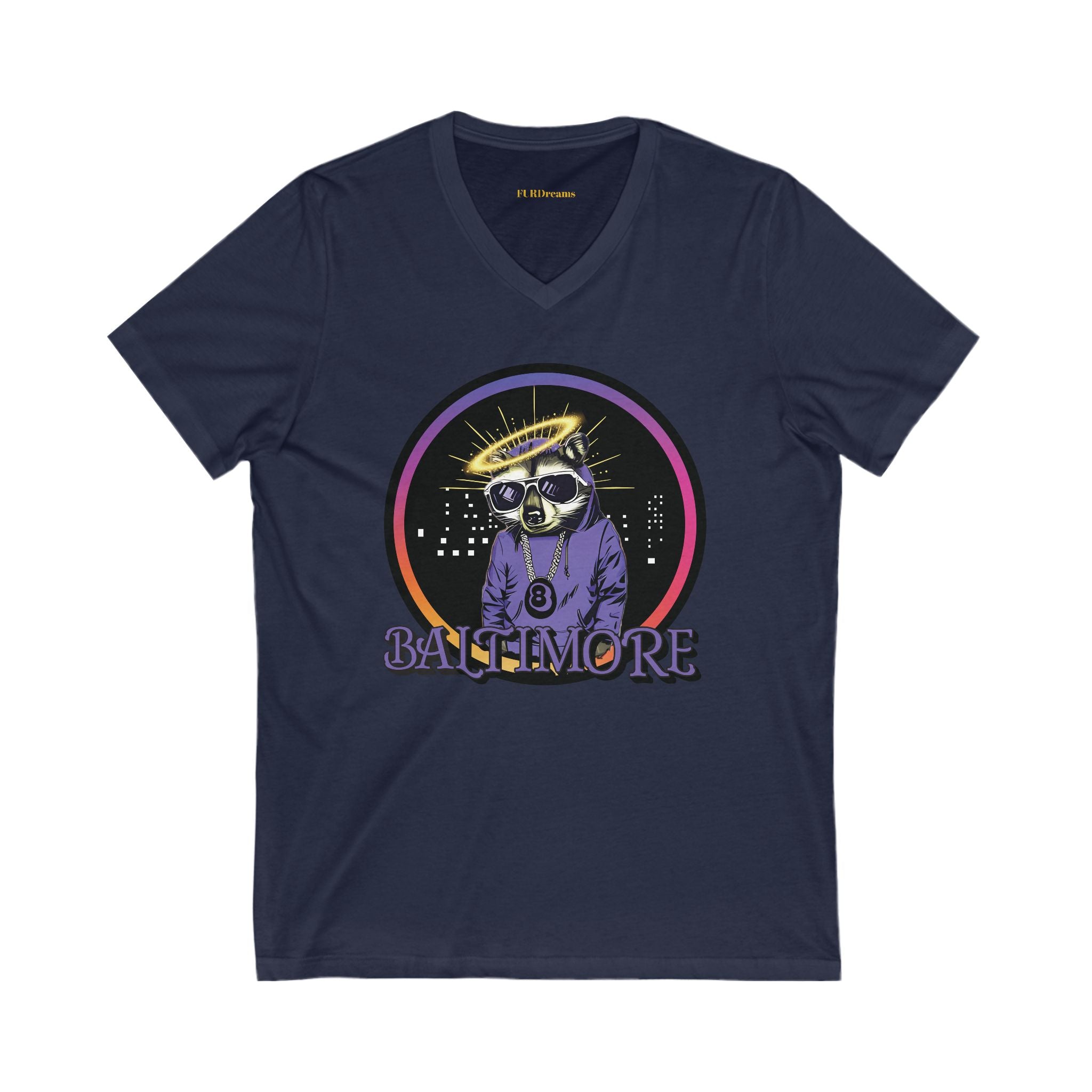 FURDreams NFL “BWI” XXIII Unisex Jersey Short Sleeve V-Neck Tee
