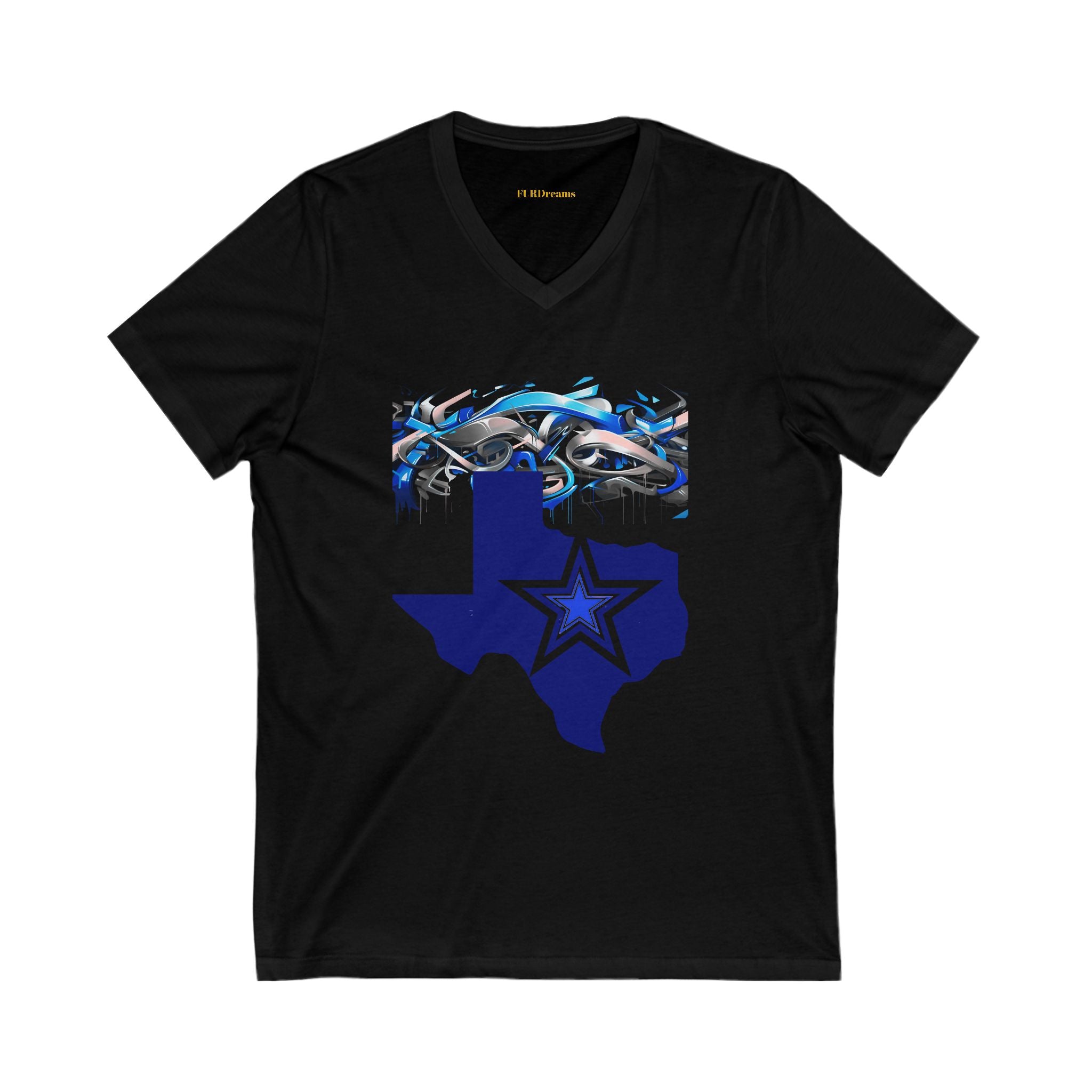 FURDreams NFL “DAL” XI Unisex Jersey Short Sleeve V-Neck Tee