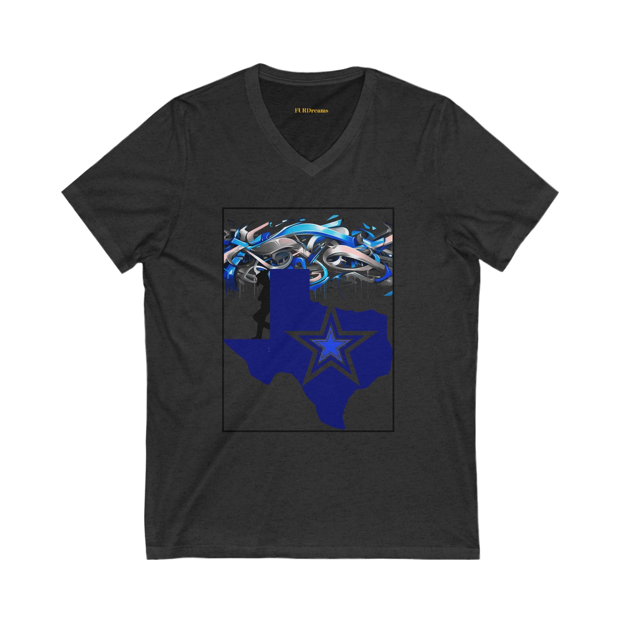 FURDreams NFL “DAL” XI Unisex Jersey Short Sleeve V-Neck Tee