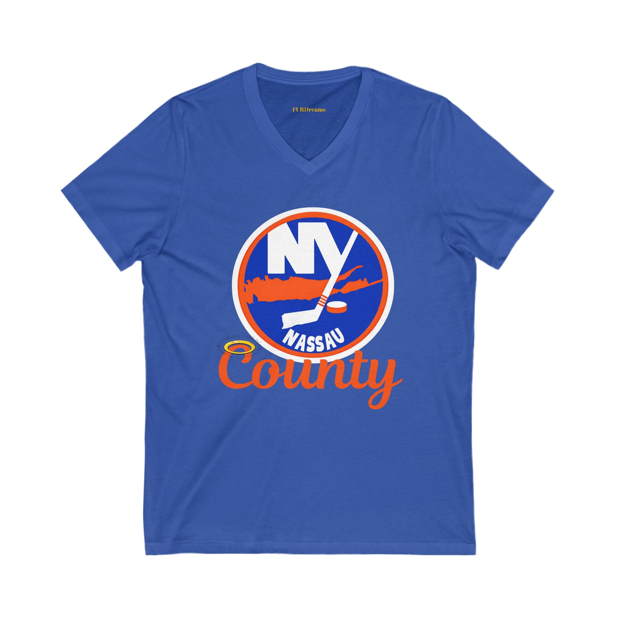 FURDreams NHL “NYC” XXXI Unisex Jersey Short Sleeve V-Neck Tee