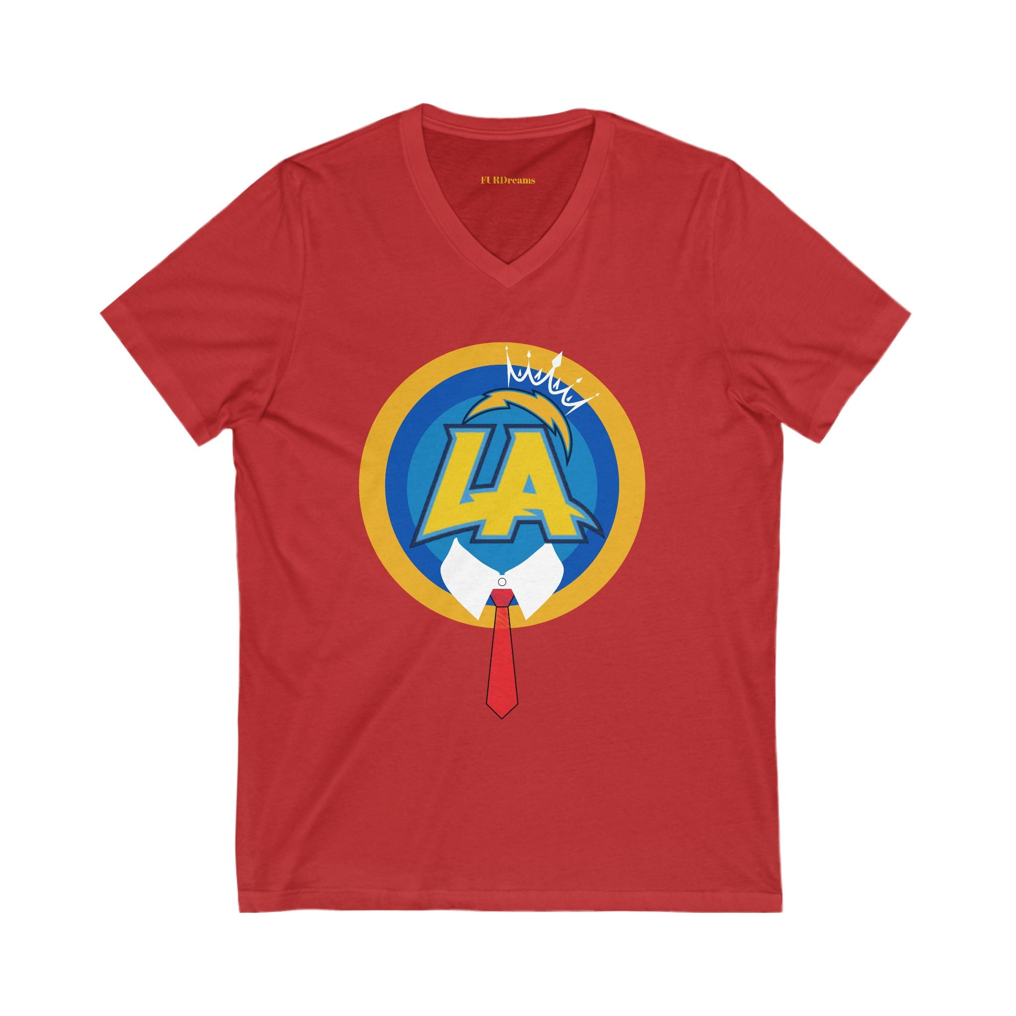FURDreams NFL “LAX” VII Unisex Jersey Short Sleeve V-Neck Tee