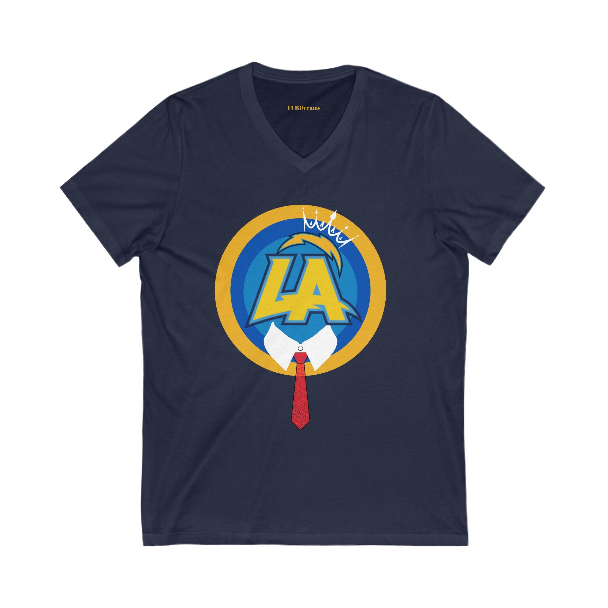 FURDreams NFL “LAX” VII Unisex Jersey Short Sleeve V-Neck Tee