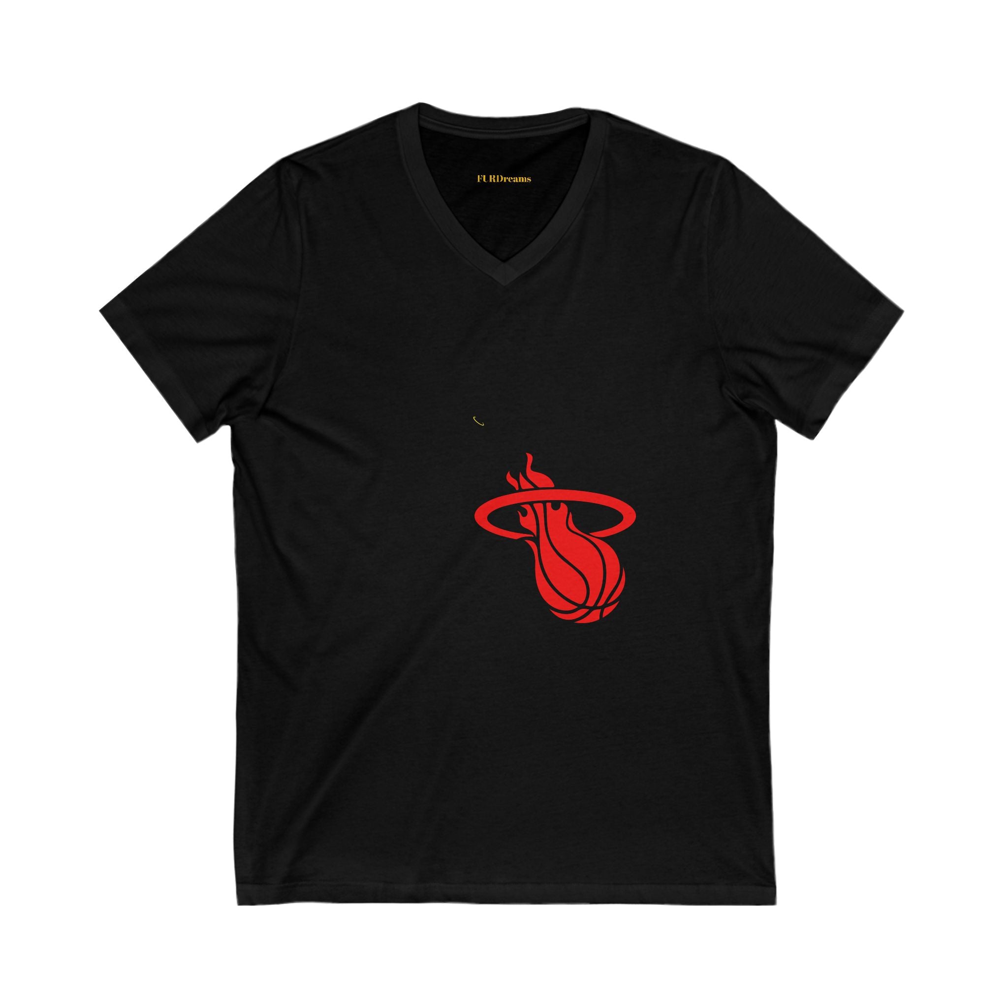 FURDreams NBA “MIA” I Unisex Jersey Short Sleeve V-Neck Tee