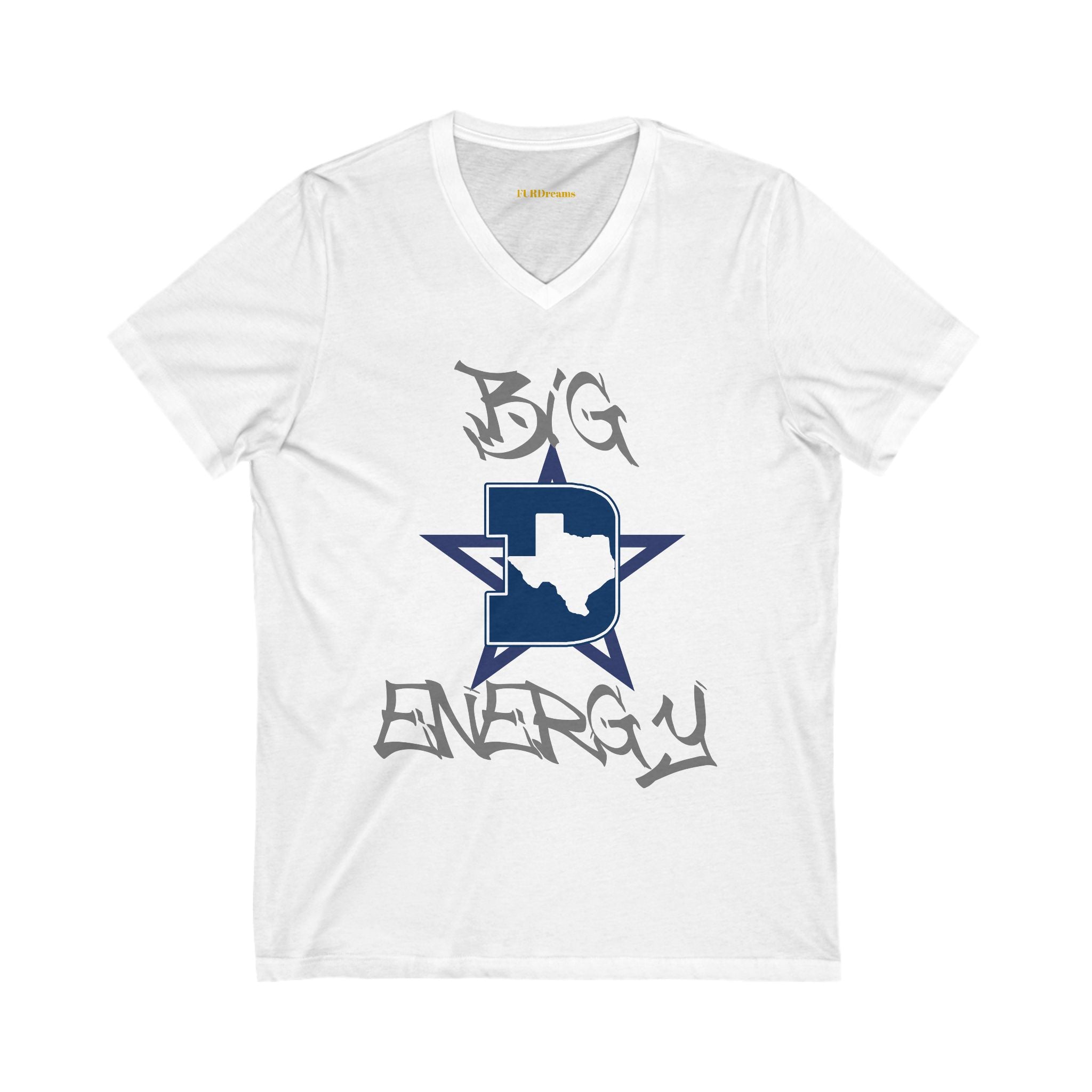 FURDreams NFL “DAL” IX Unisex Jersey Short Sleeve V-Neck Tee