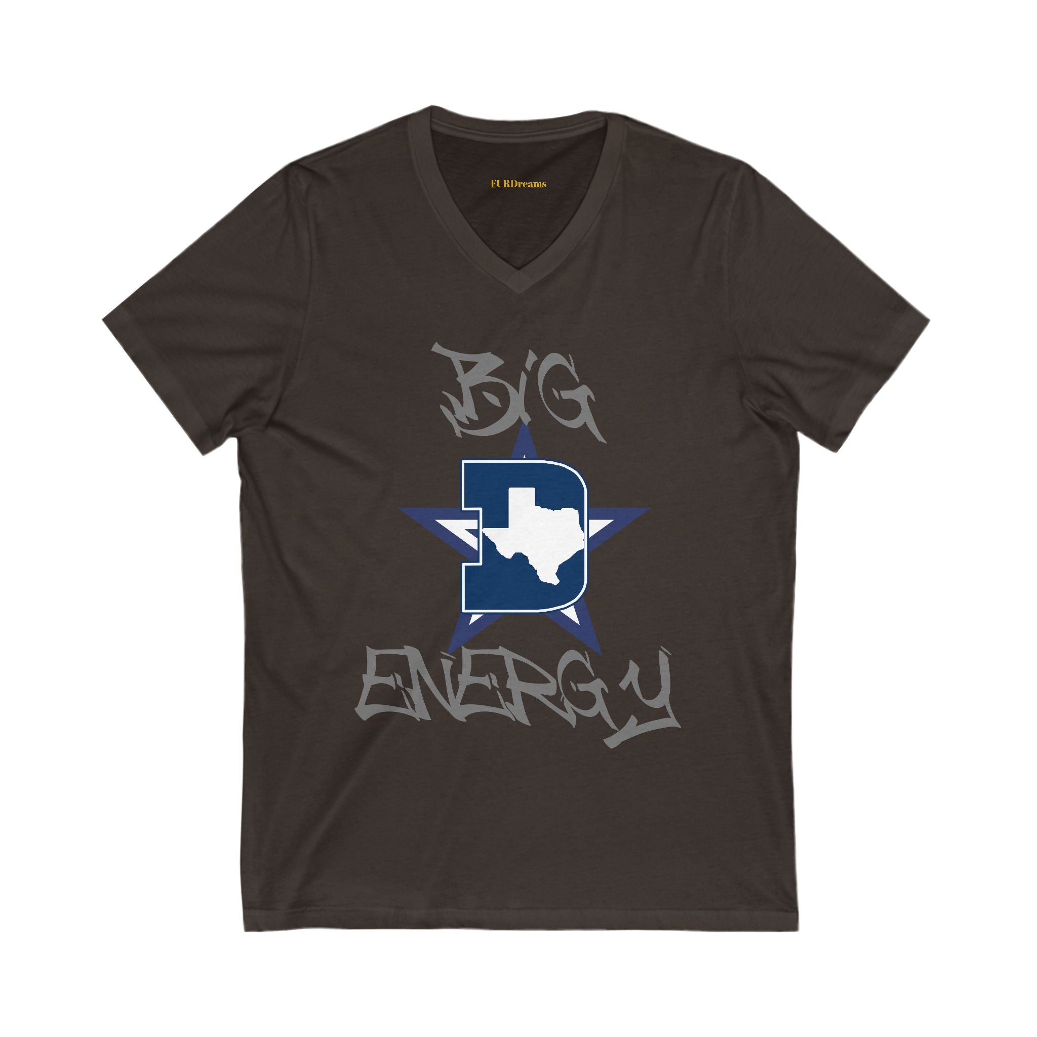 FURDreams NFL “DAL” IX Unisex Jersey Short Sleeve V-Neck Tee
