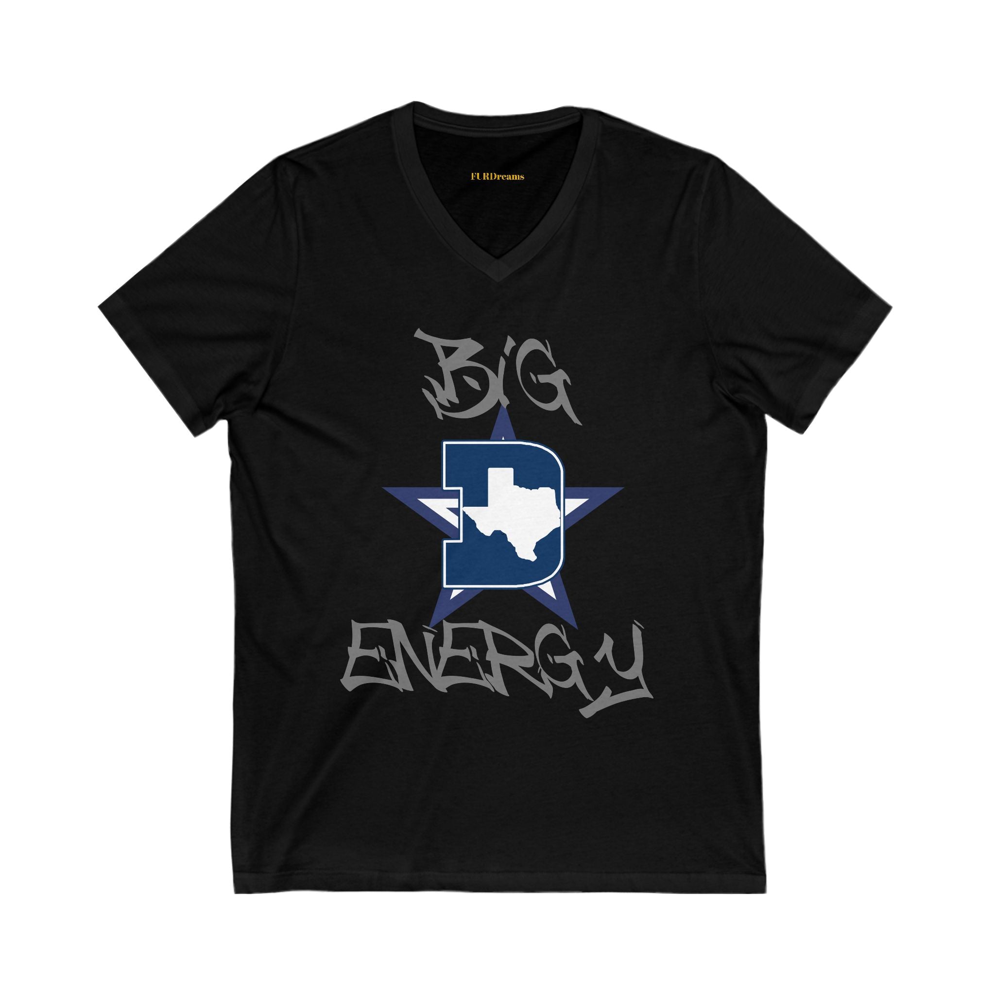 FURDreams NFL “DAL” IX Unisex Jersey Short Sleeve V-Neck Tee