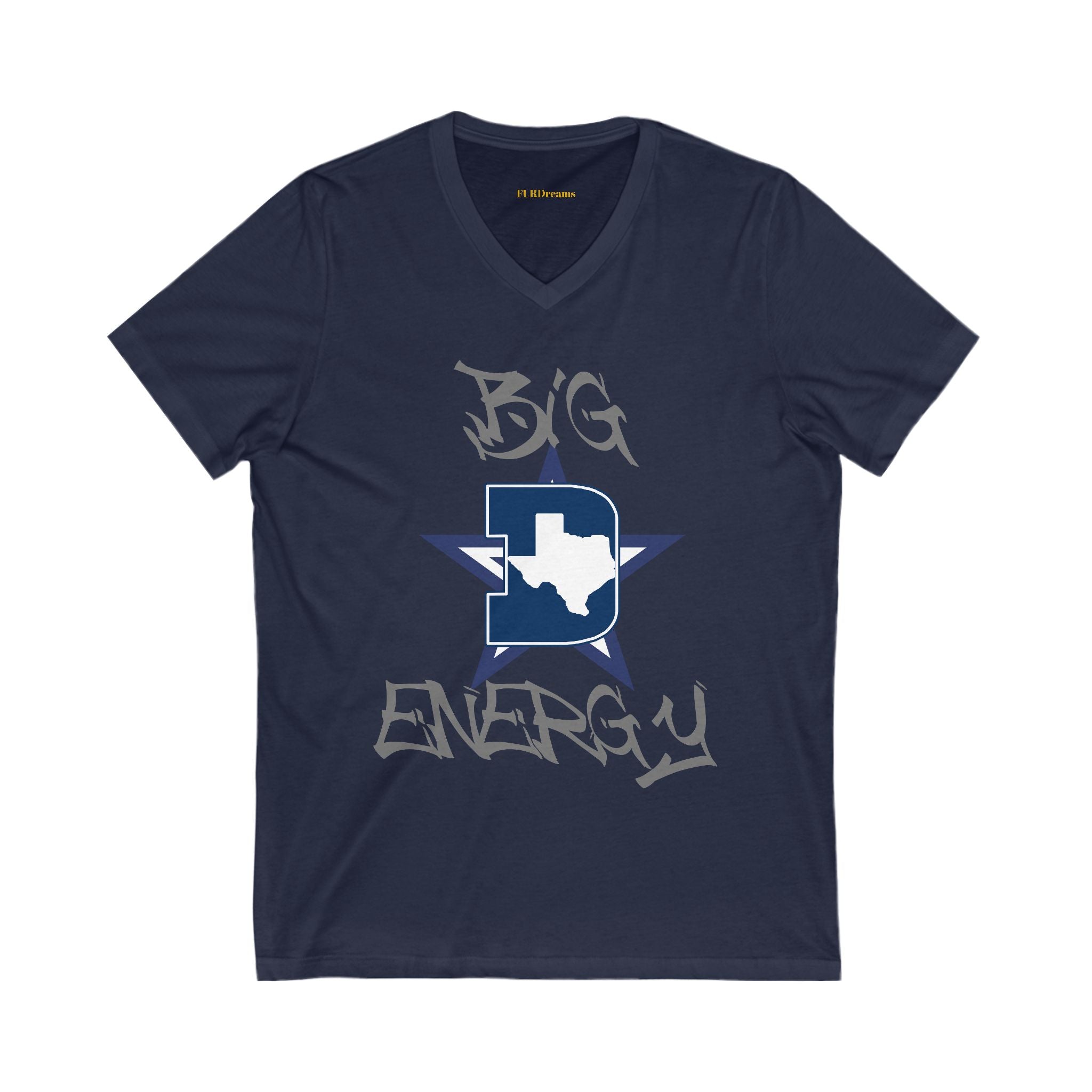 FURDreams NFL “DAL” IX Unisex Jersey Short Sleeve V-Neck Tee