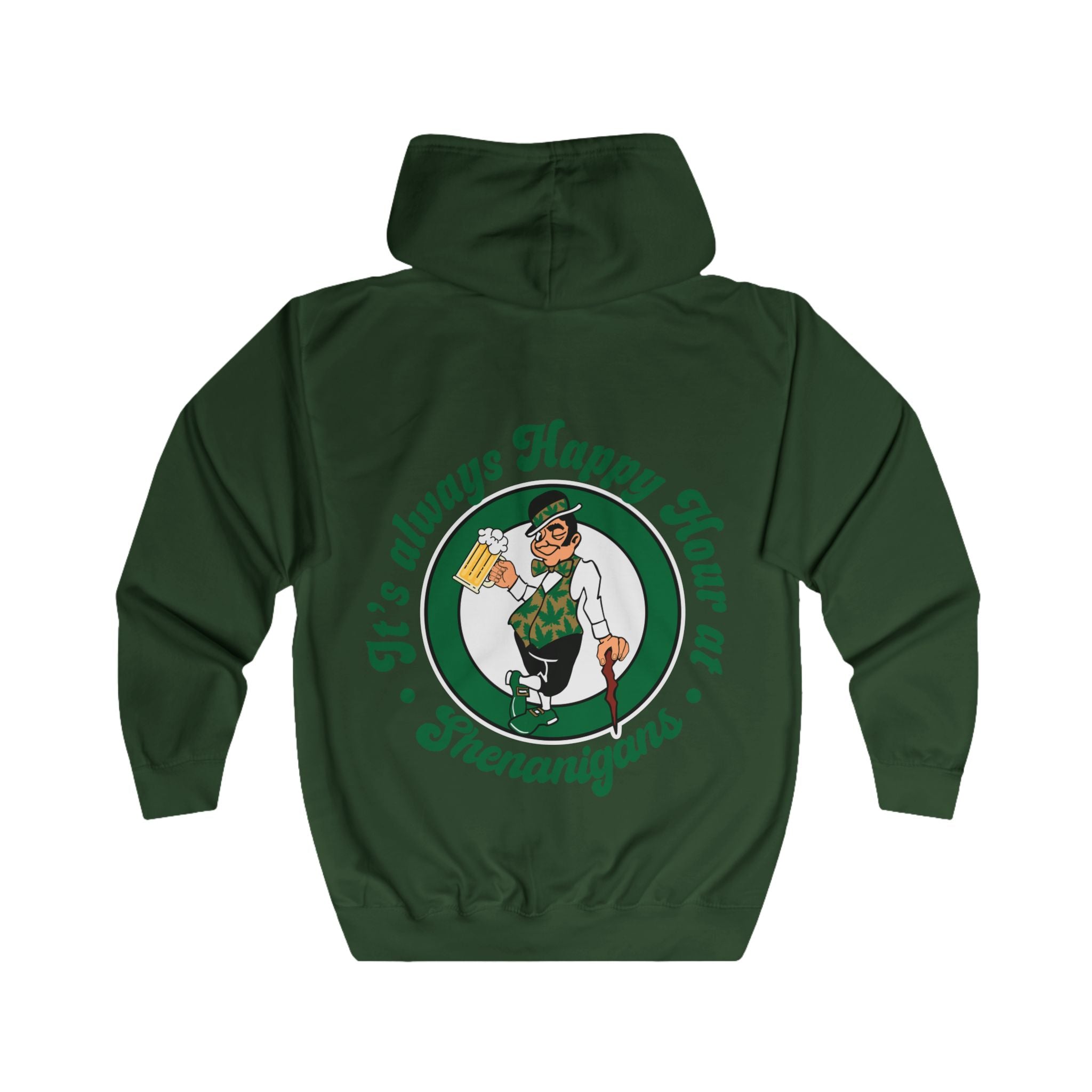 FURDREAMS NBA ”BOS” II Unisex Full-zip hooded Sweatshirt.
