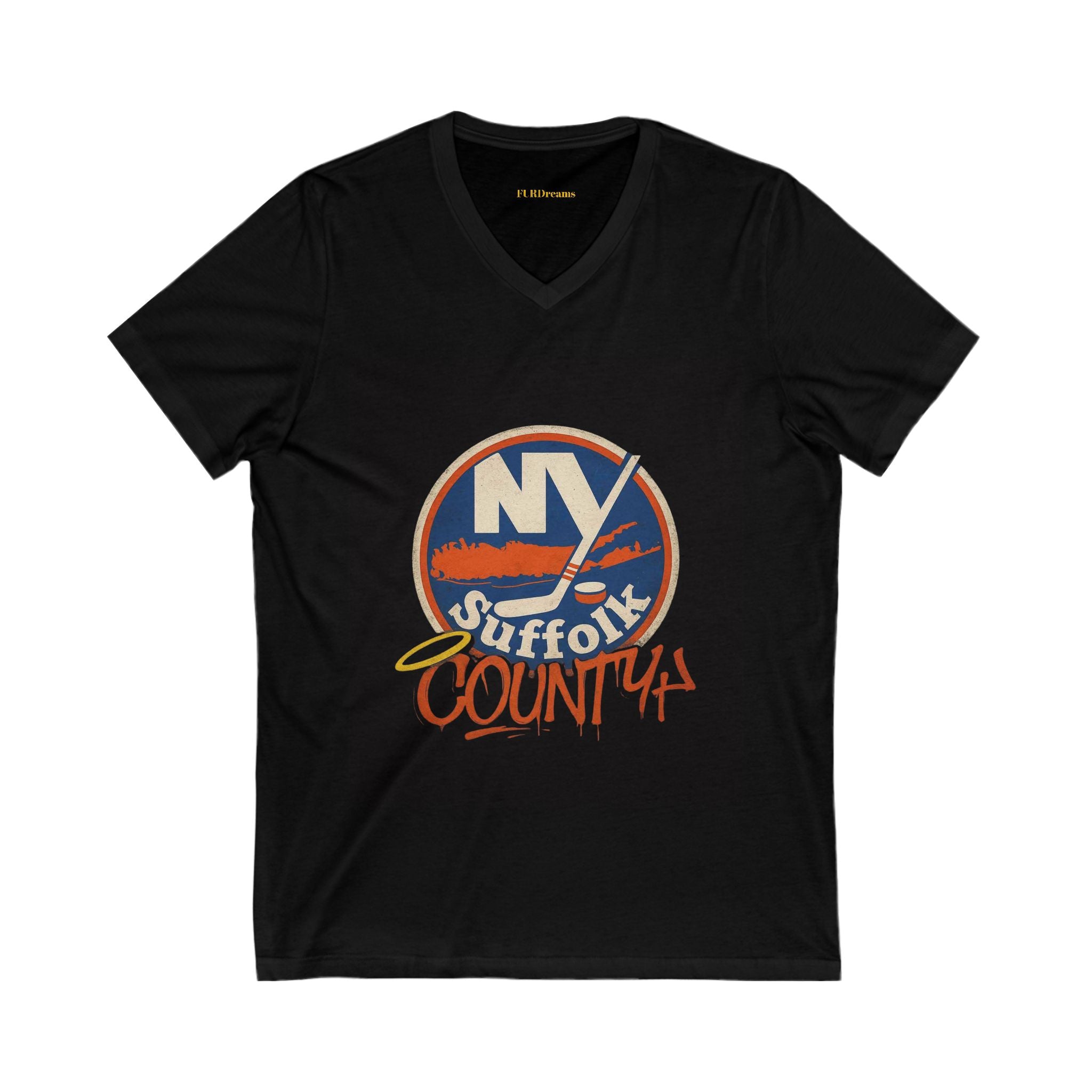 FURDreams NHL “NYC” XXXI(S) Unisex Jersey Short Sleeve V-Neck Tee