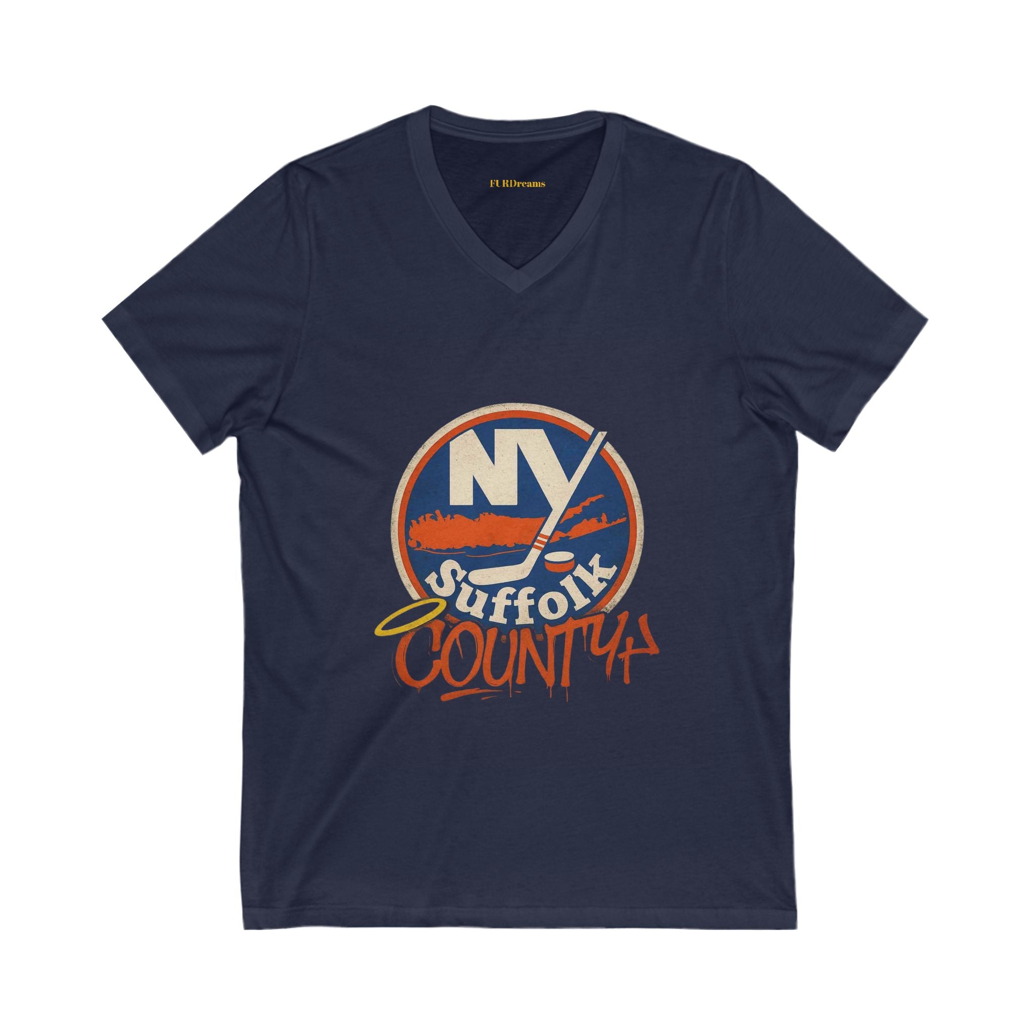 FURDreams NHL “NYC” XXXI(S) Unisex Jersey Short Sleeve V-Neck Tee