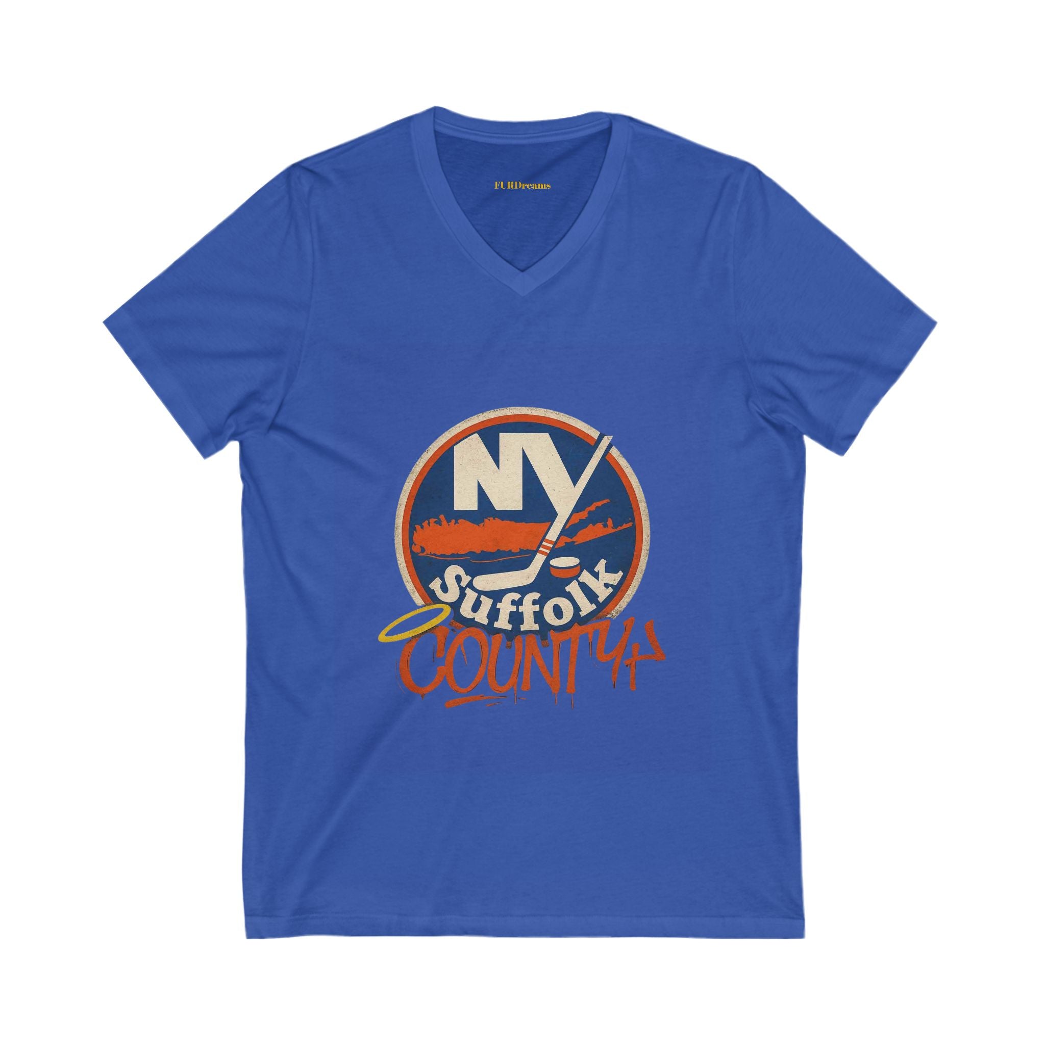 FURDreams NHL “NYC” XXXI(S) Unisex Jersey Short Sleeve V-Neck Tee