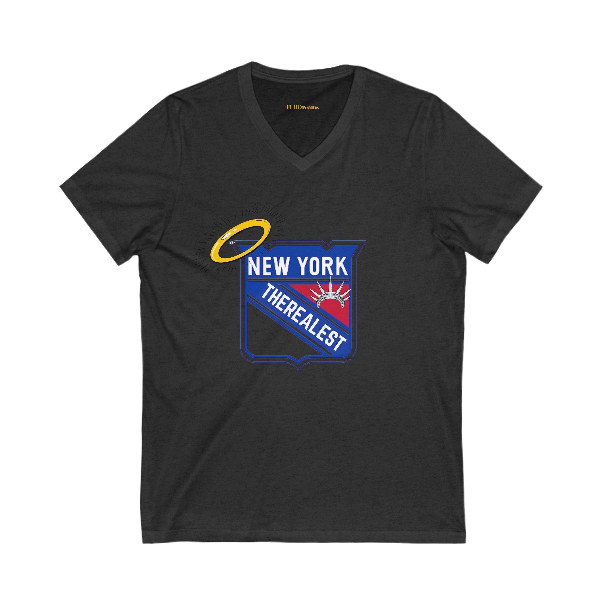 FURDreams NHL “NYC” VII Unisex Jersey Short Sleeve V-Neck Tee