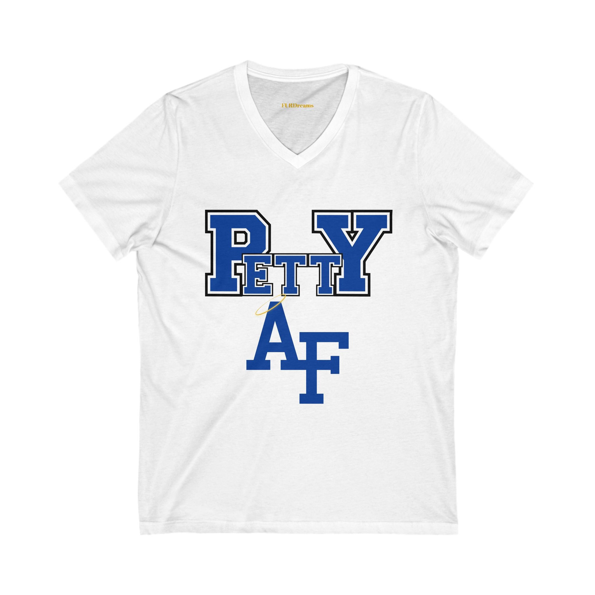 FURDreams NCAA “DIA” I Unisex Jersey Short Sleeve V-Neck Tee