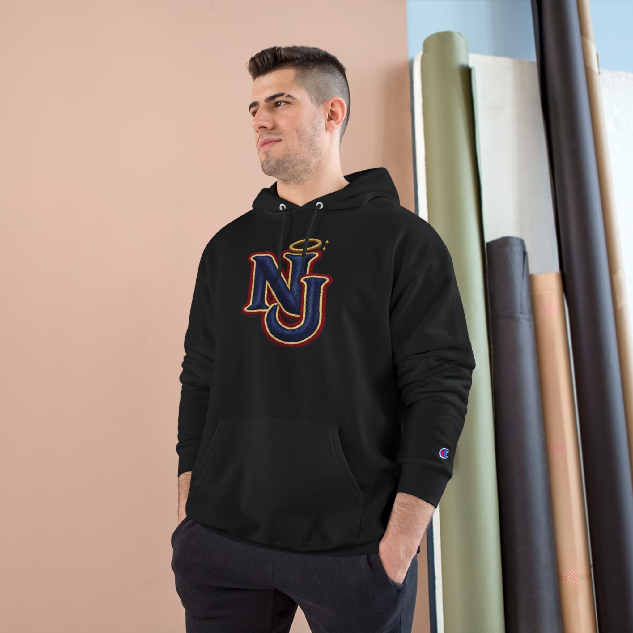 FURDreams "EWR" XII — NJ Embroidered Monogram Champion Pullover