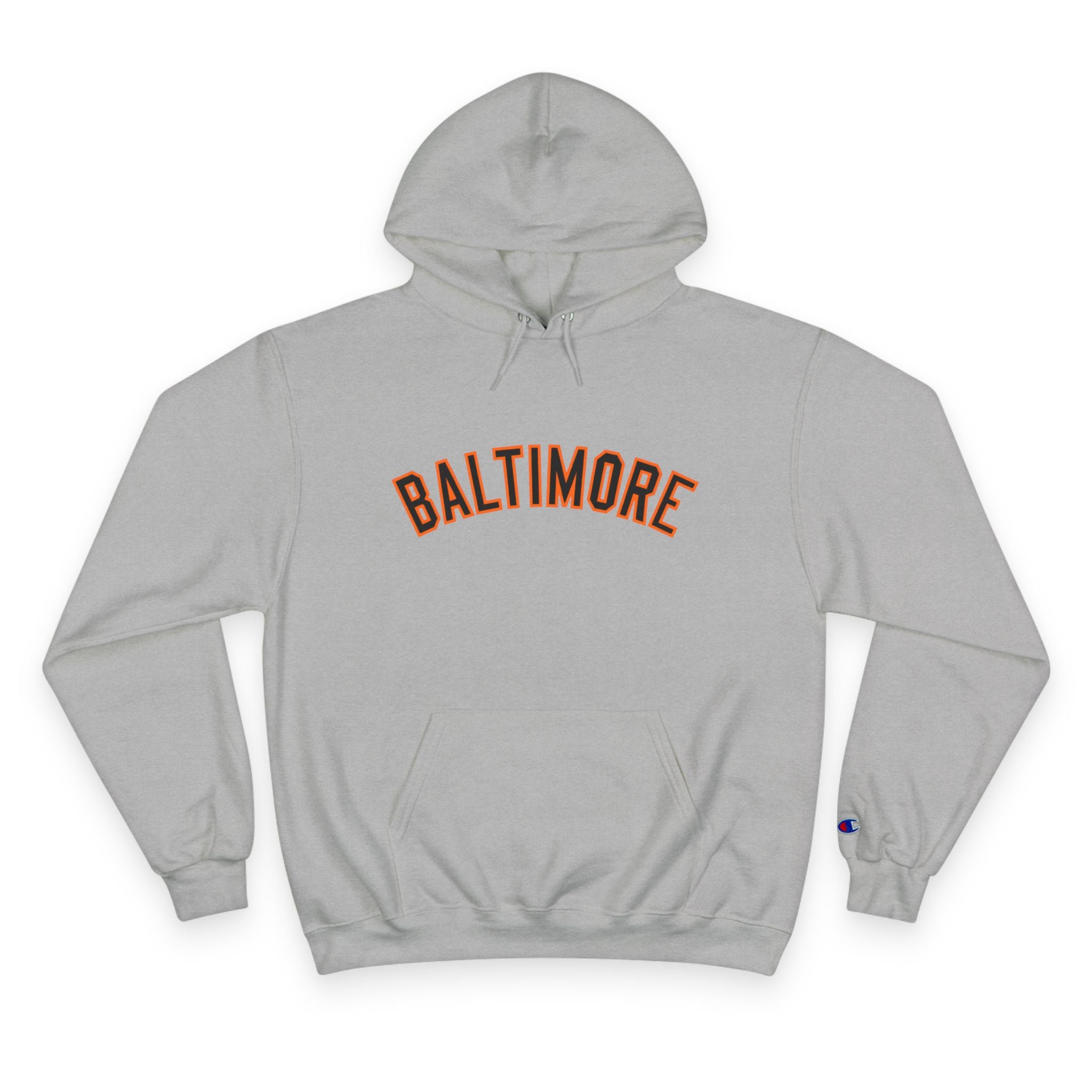 FURDreams “Baltimore” Collegiate Arch Pullover Hoodie — Orioles Orange Streetwear