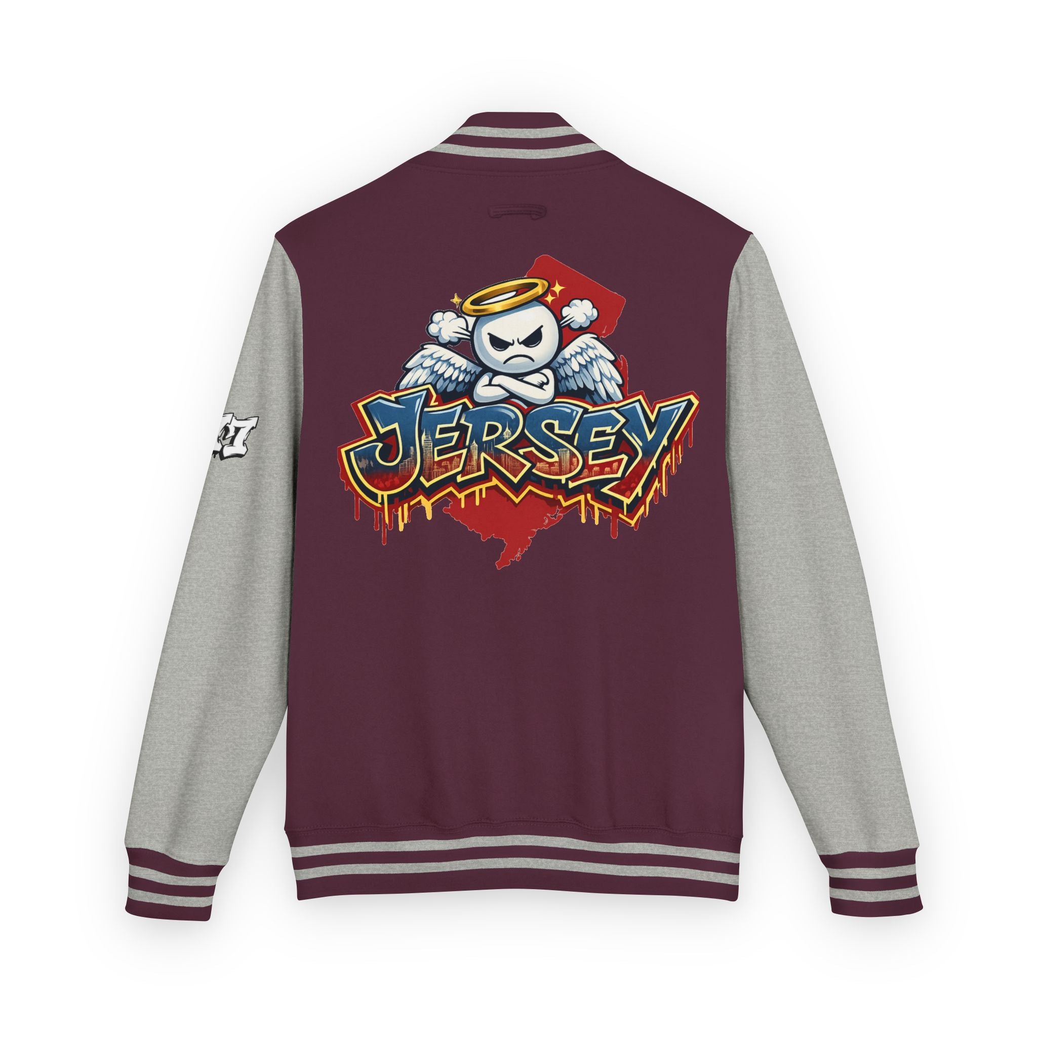 FURDreams "EWR" XII — Jersey Devils Shield Letterman Jacket
