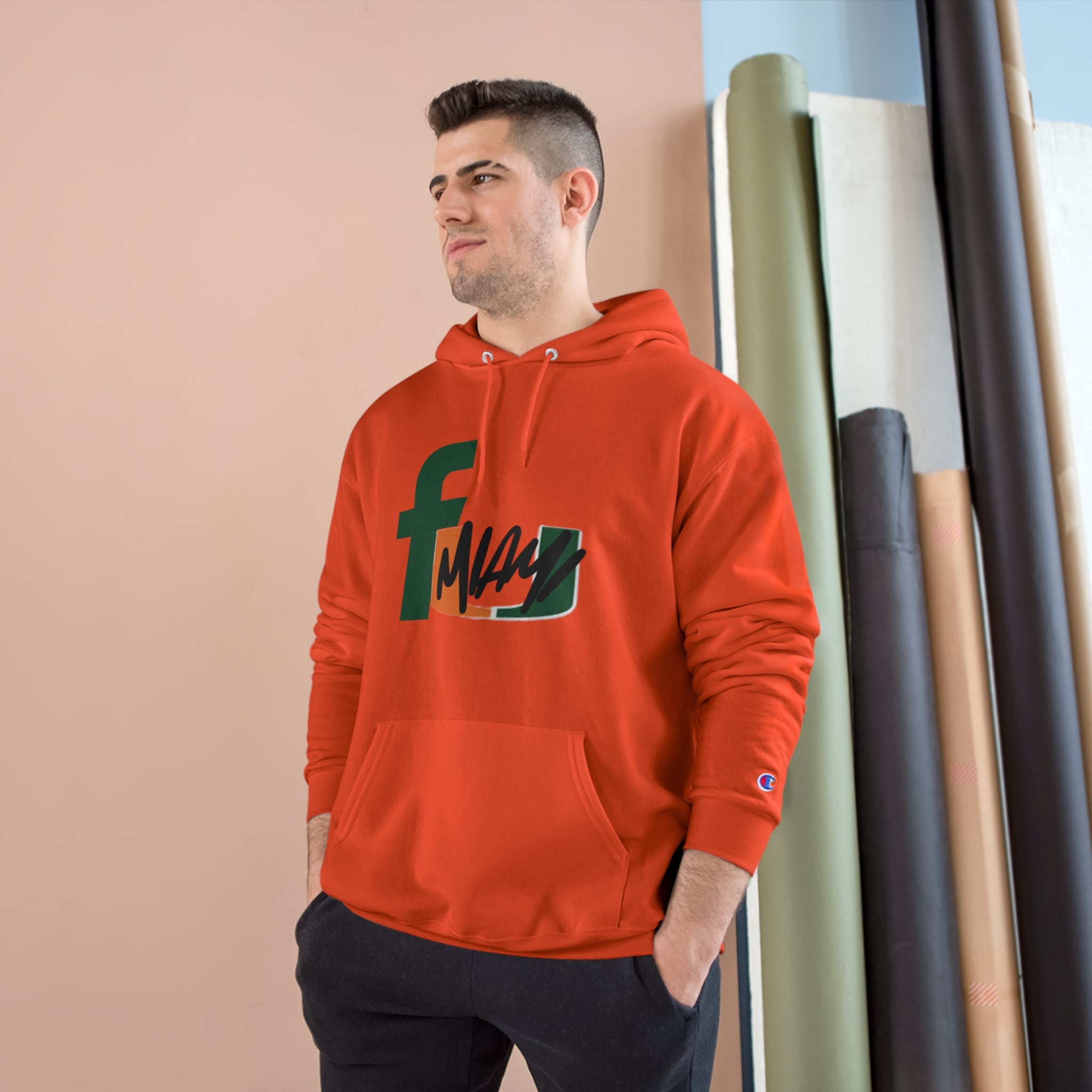 FURDREAMS NCAA “MIA” VI Champion Hoodie Sweatshirt