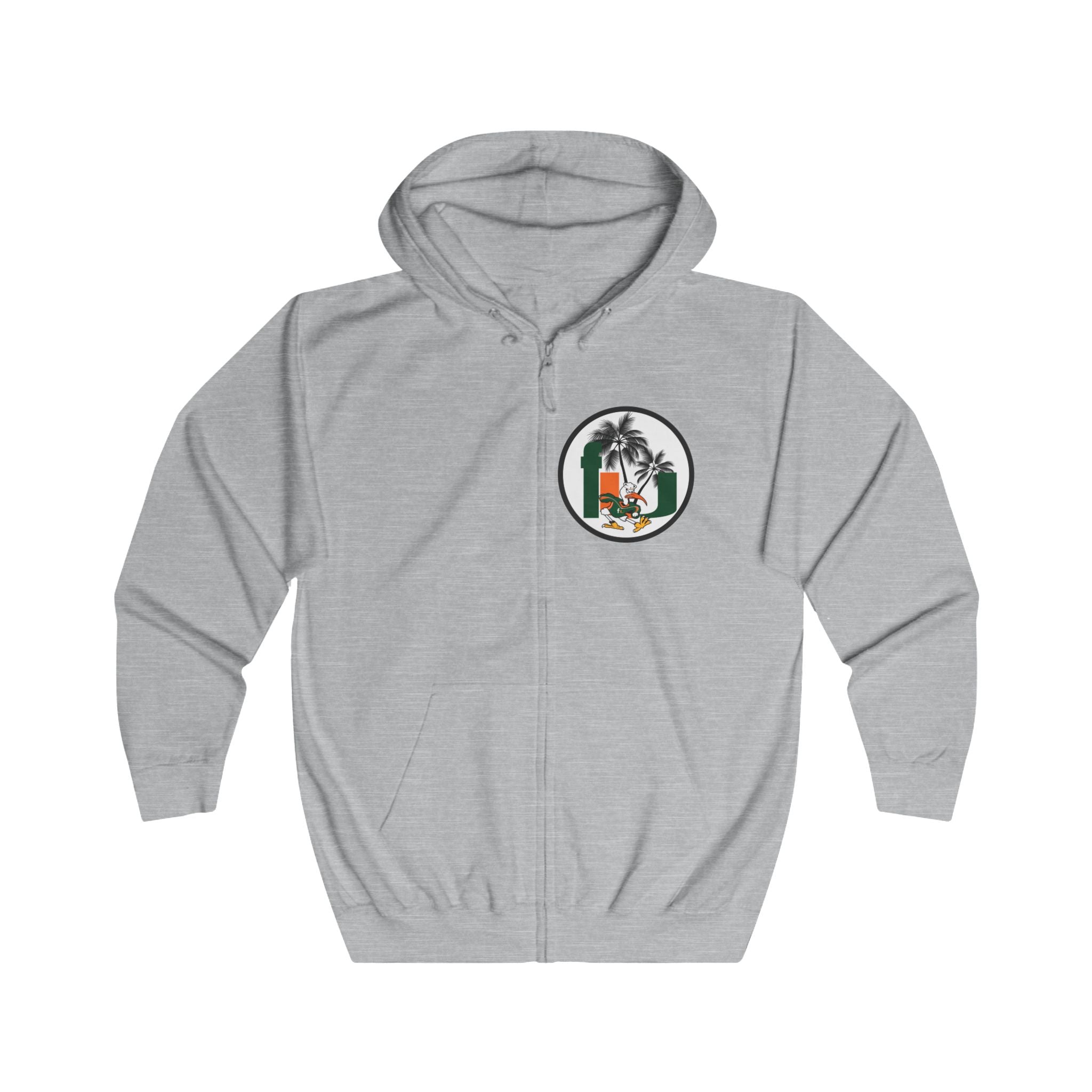 FURDREAMS NCAA “MIA” IX Unisex Full-zip Sweatshirt