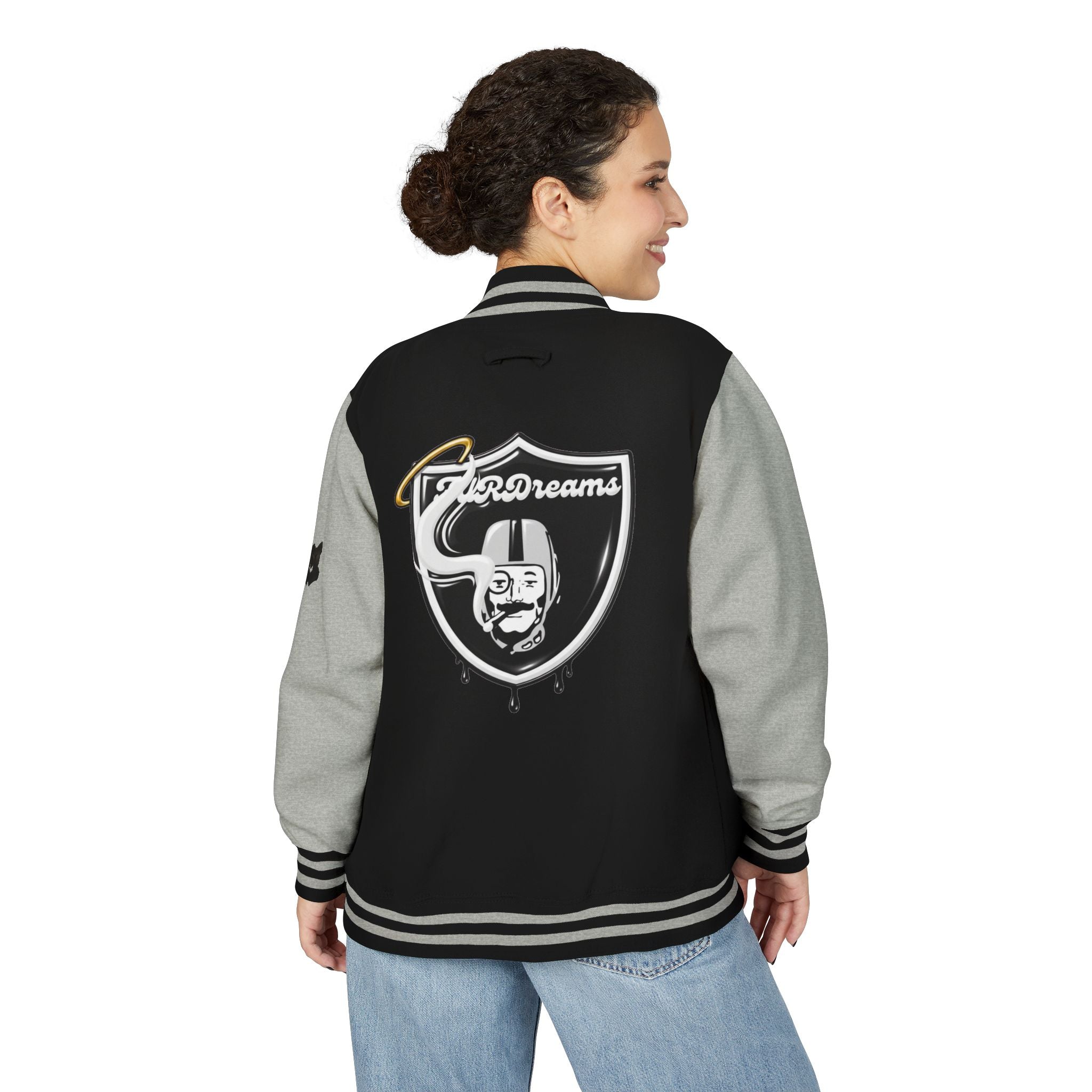 FURDreams "LVS" I Graffiti Shield Letterman Jacket