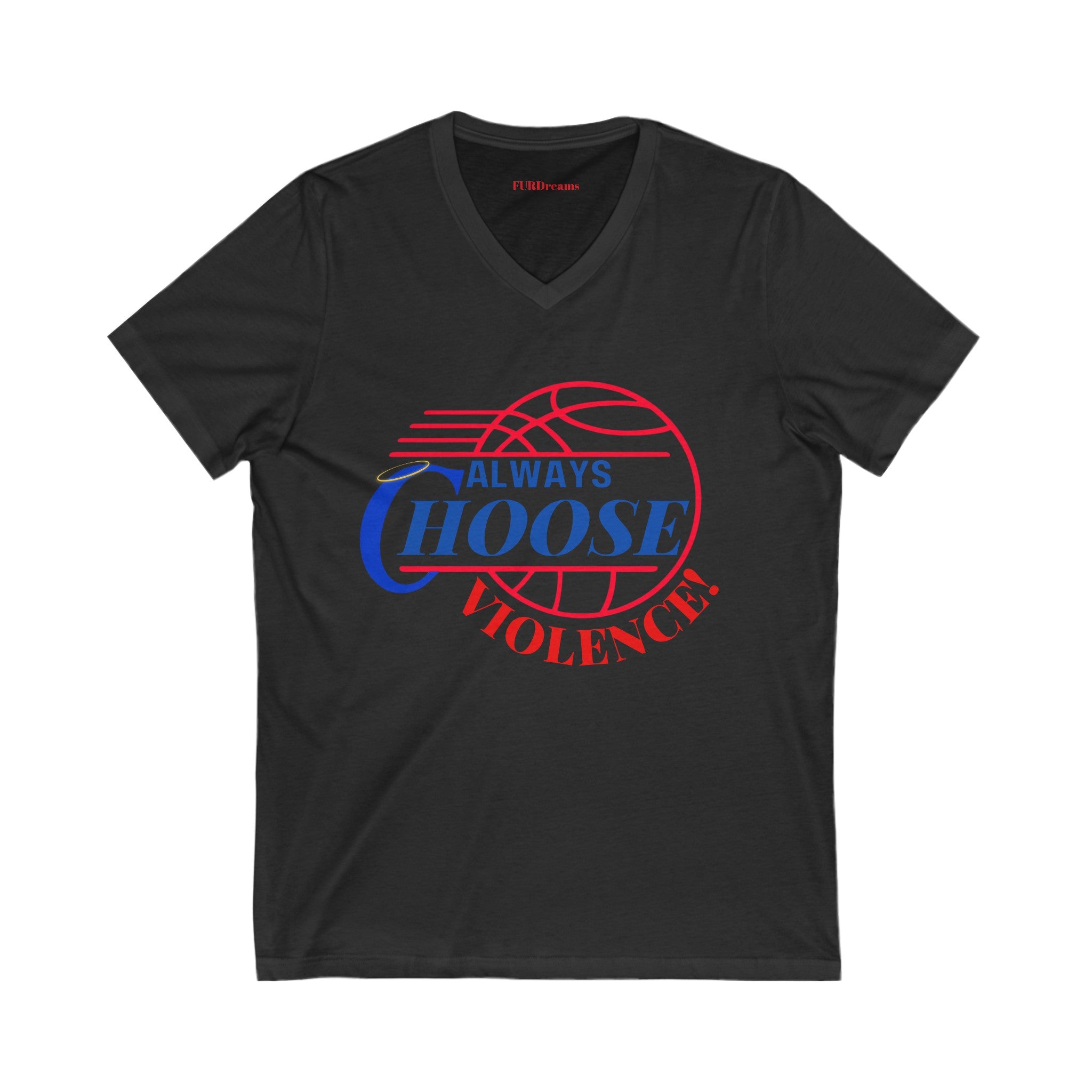 FURDreams NBA “LAX” I Unisex Jersey Short Sleeve V-Neck Tee