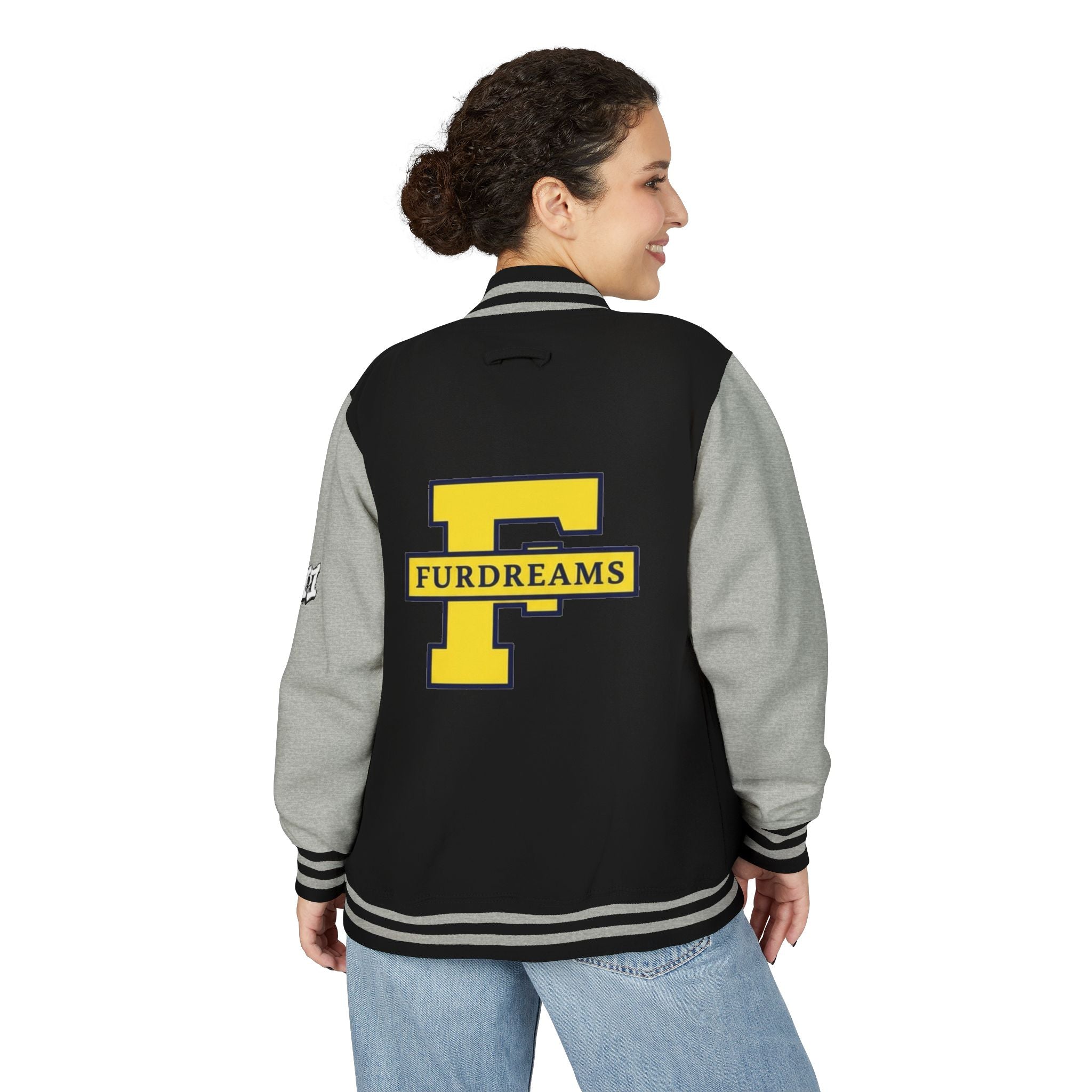 FURDREAMS "DTW" I Graffiti Shield Letterman Jacket