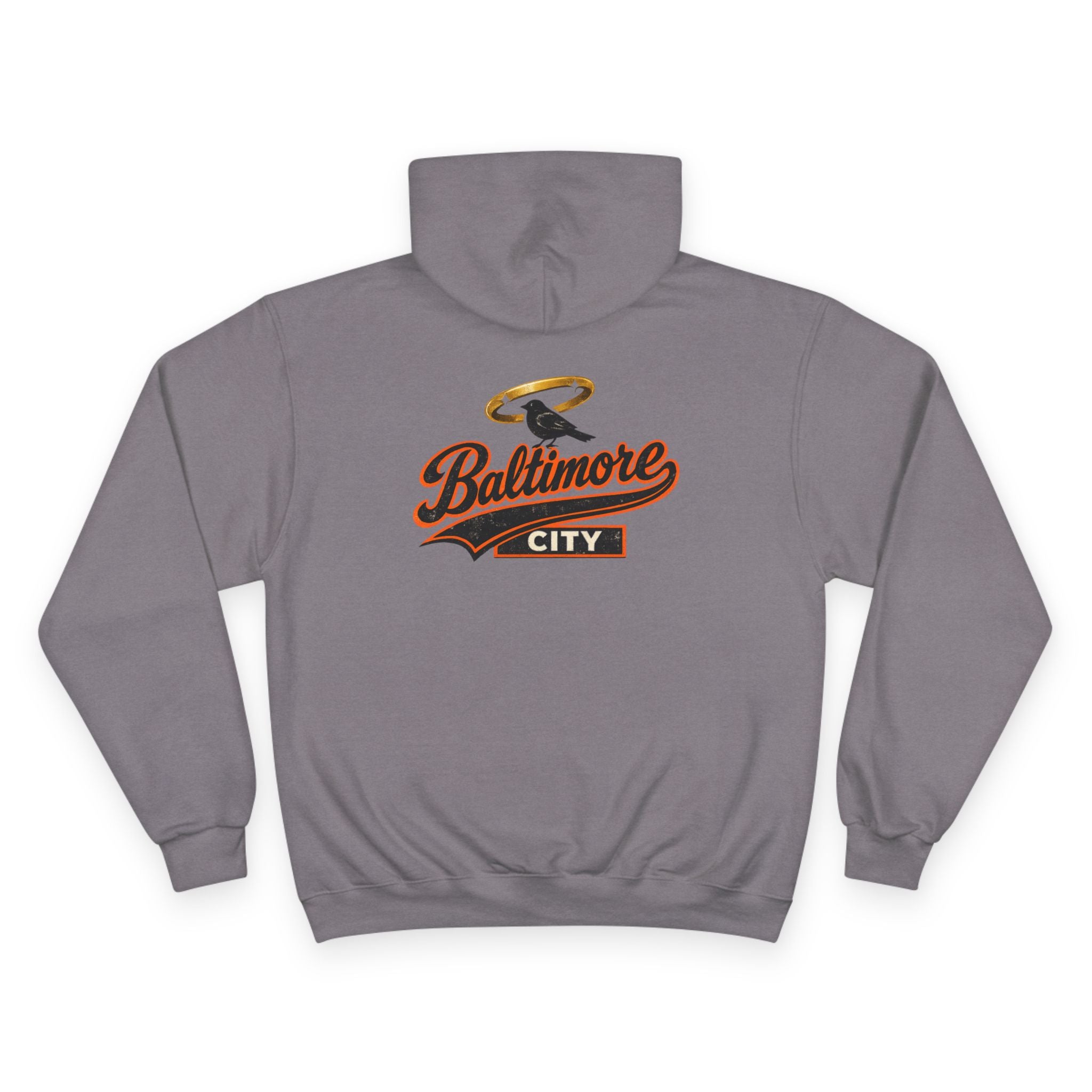 FURDreams “Baltimore” Collegiate Arch Pullover Hoodie — Orioles Orange Streetwear