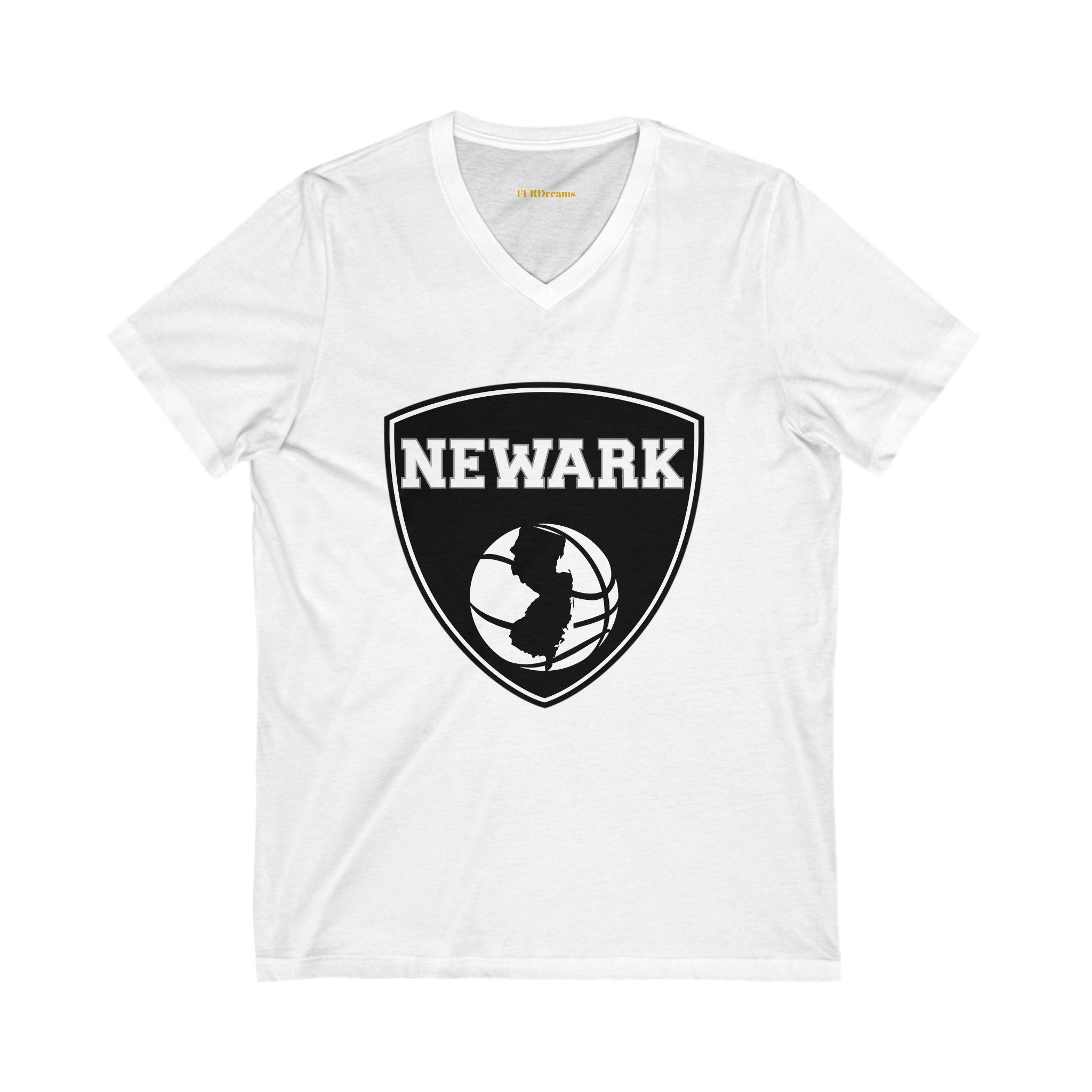 FURDreams NBA “EWR” II Unisex Jersey Short Sleeve V-Neck Tee