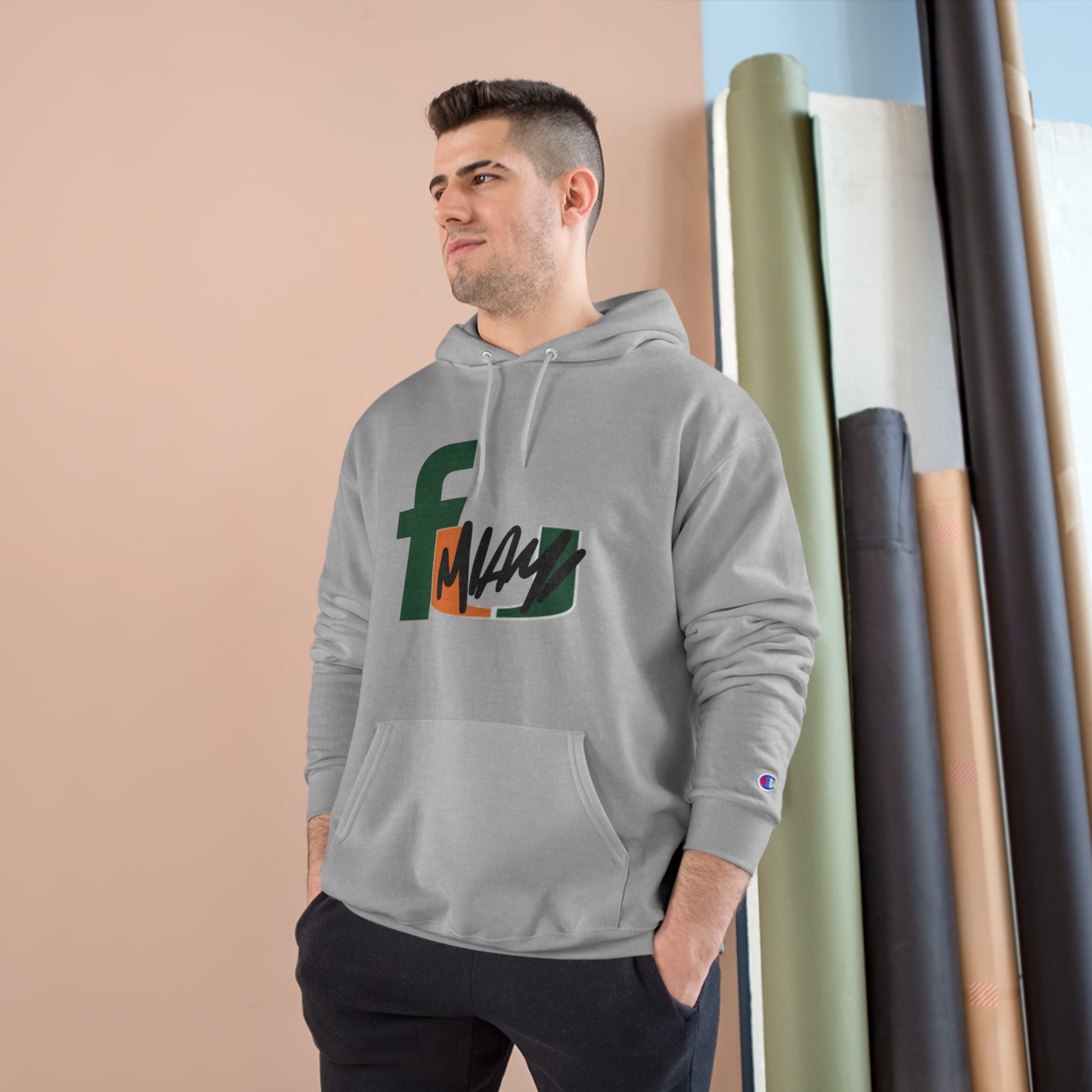 FURDREAMS NCAA “MIA” VI Champion Hoodie Sweatshirt