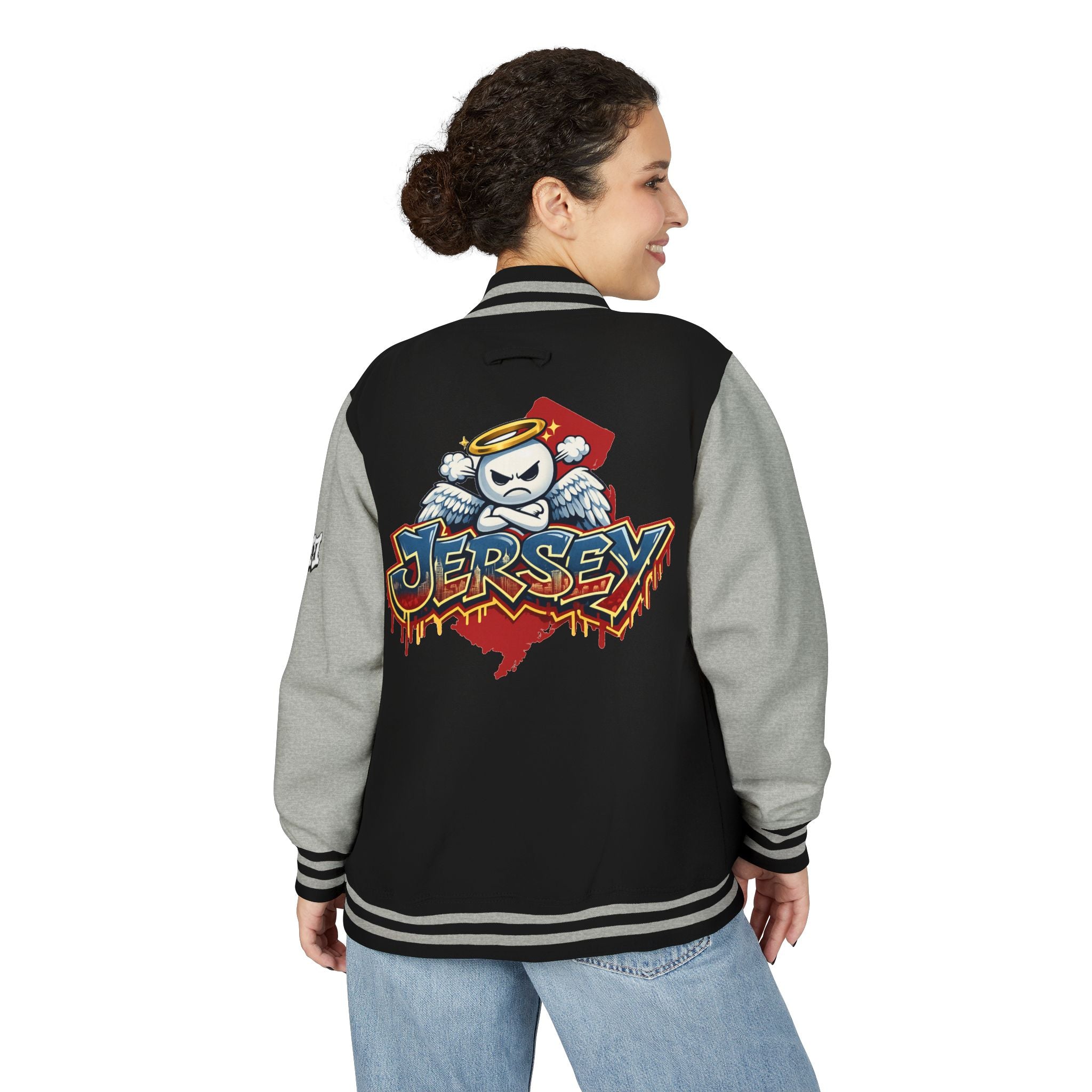FURDreams "EWR" XII — Jersey Devils Shield Letterman Jacket
