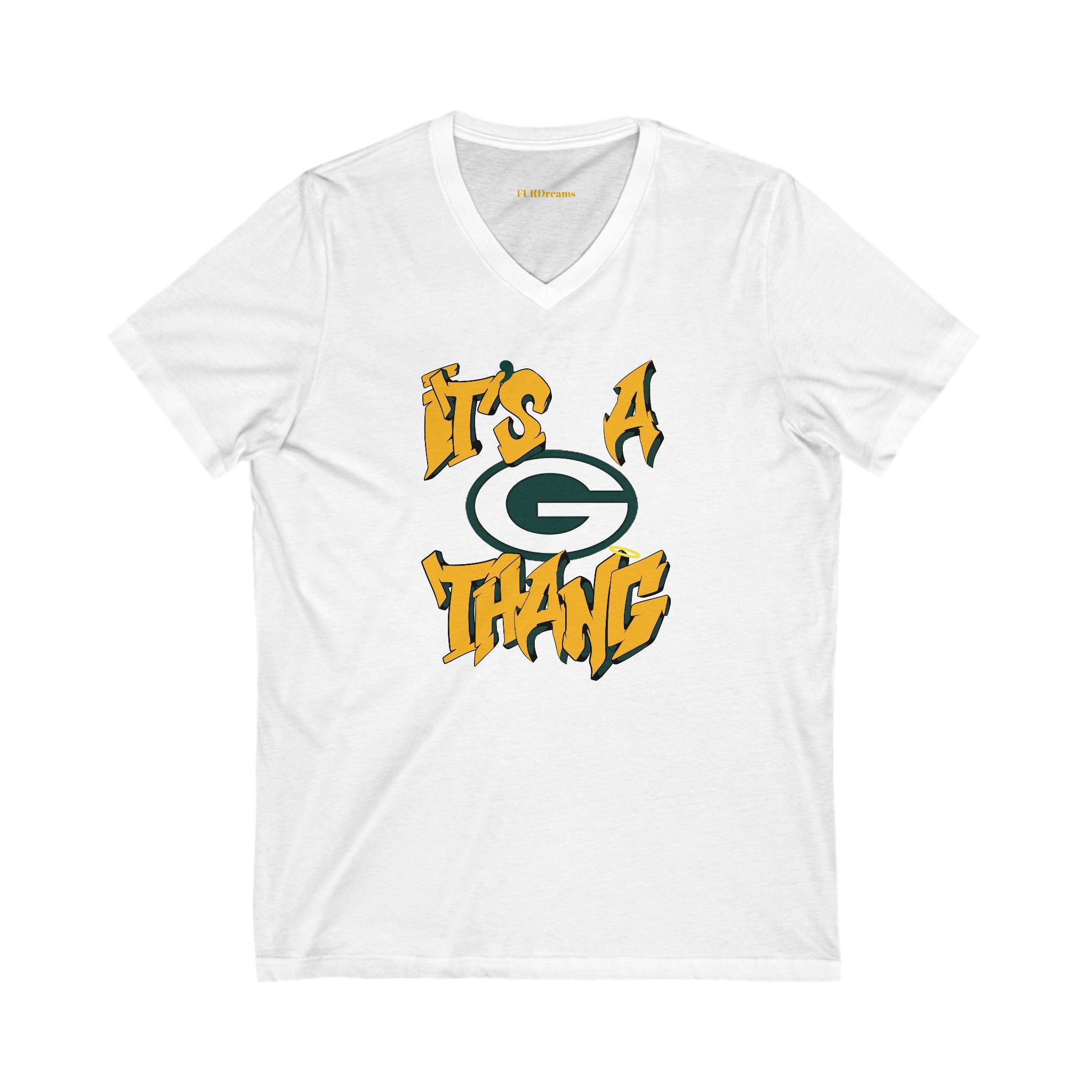 FURDreams NFL “GRB” I Unisex Jersey Short Sleeve V-Neck Tee