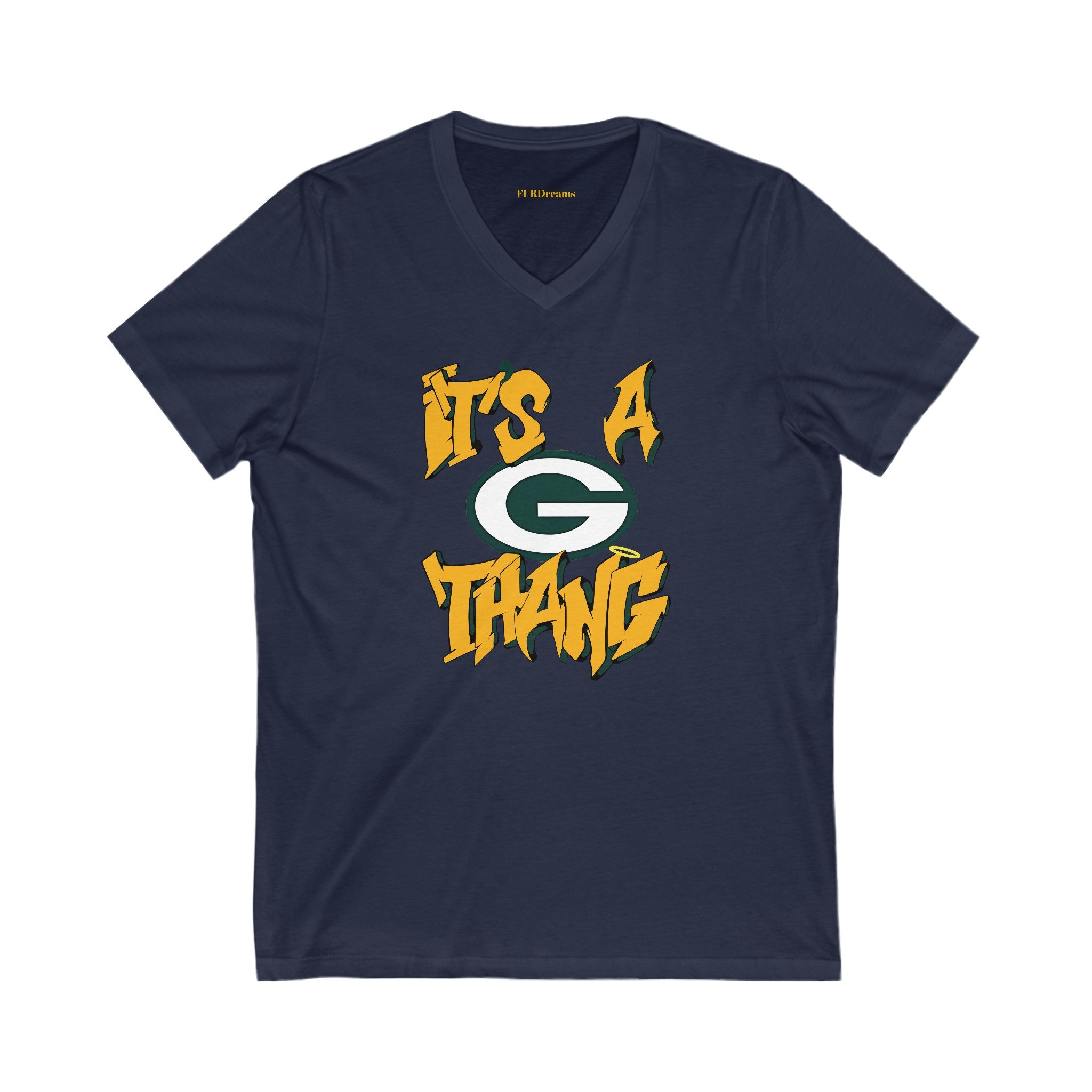 FURDreams NFL “GRB” I Unisex Jersey Short Sleeve V-Neck Tee