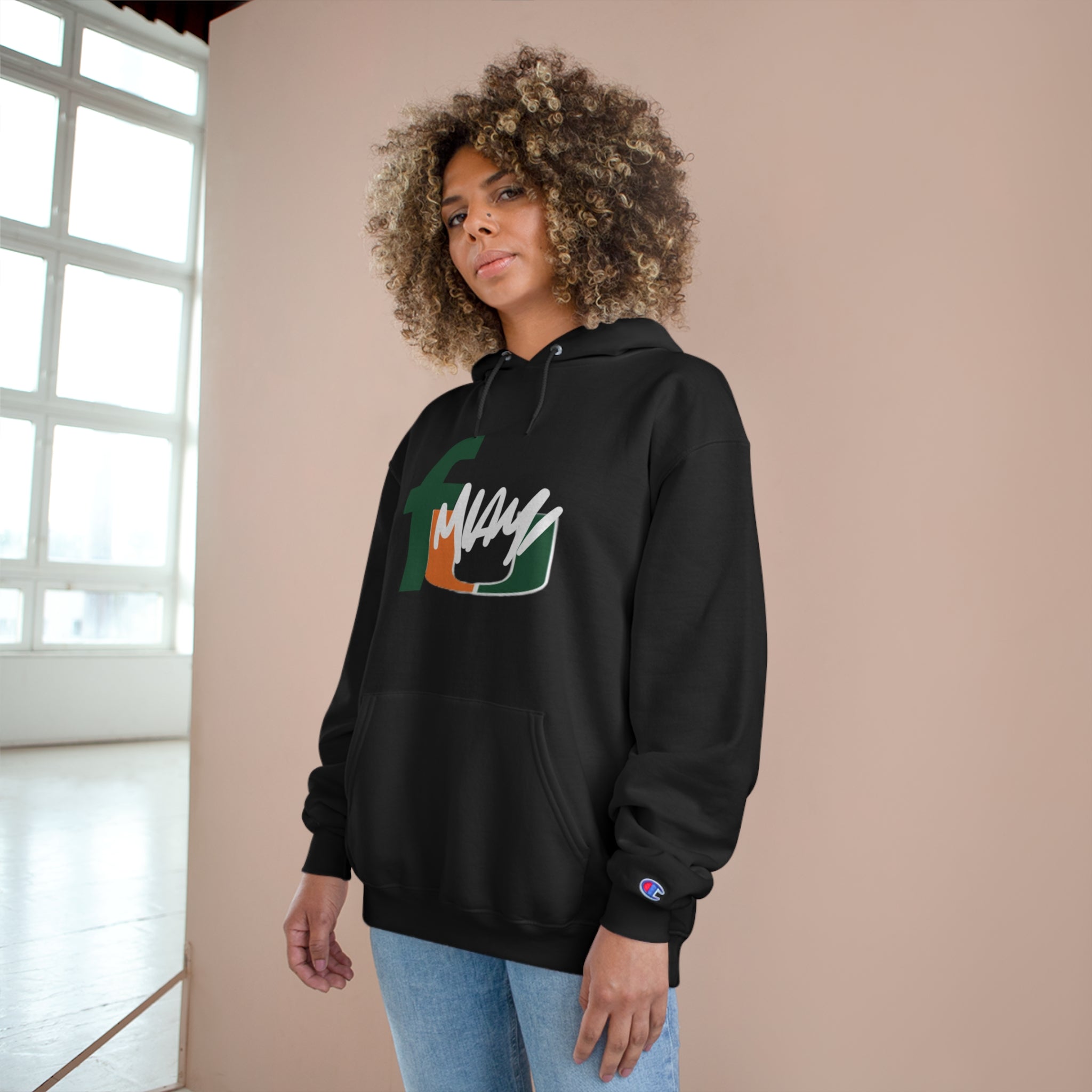 FURDREAMS NCAA “MIA” VI Champion Hoodie Sweatshirt