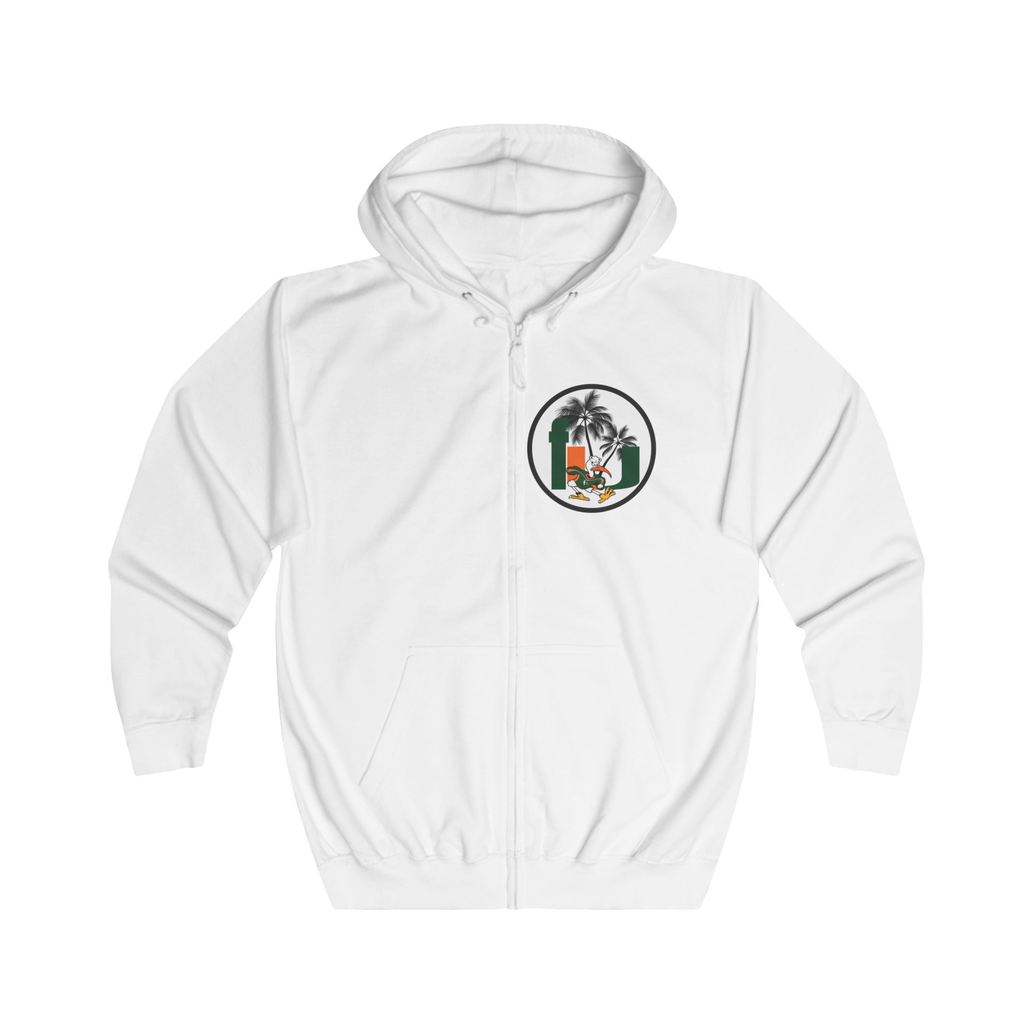 FURDREAMS NCAA “MIA” IX Unisex Full-zip Sweatshirt