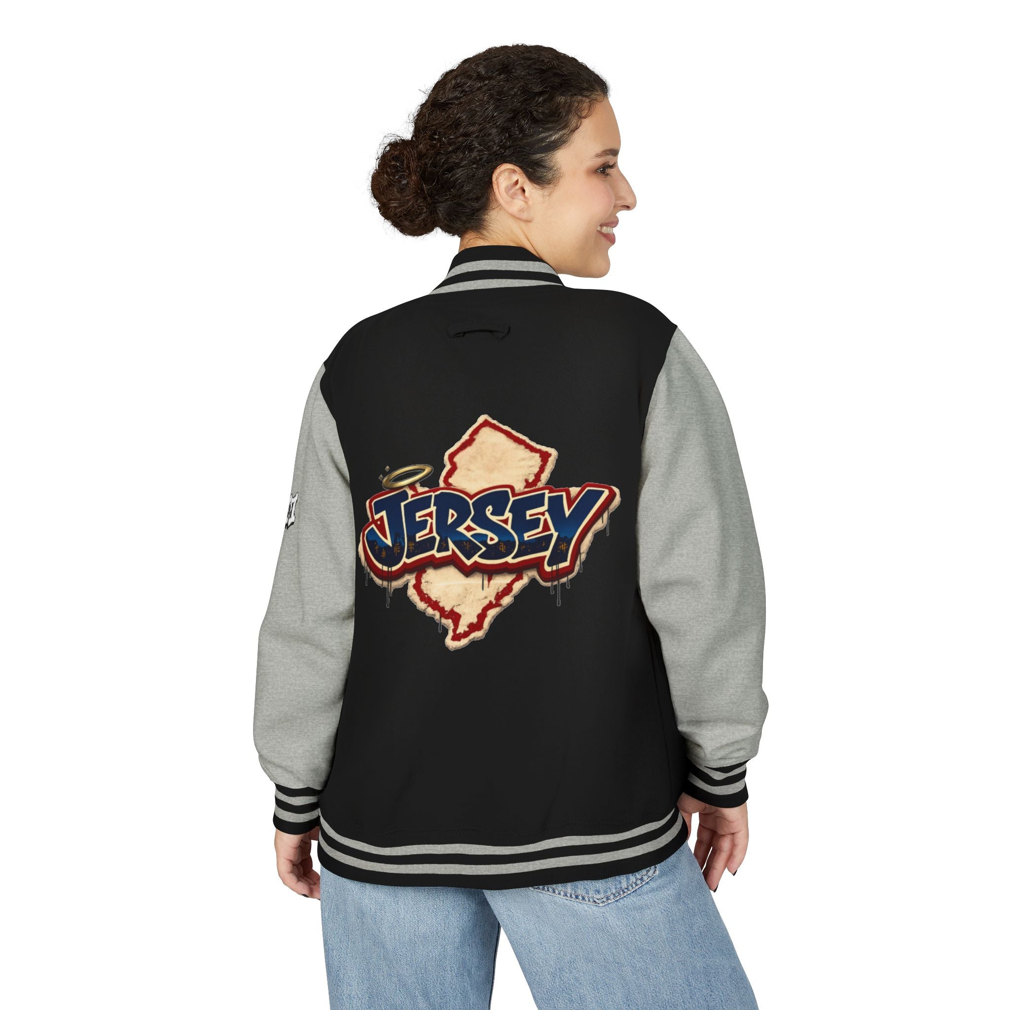 FURDreams "EWR" XII — NJ Monogram Shield Letterman Jacket