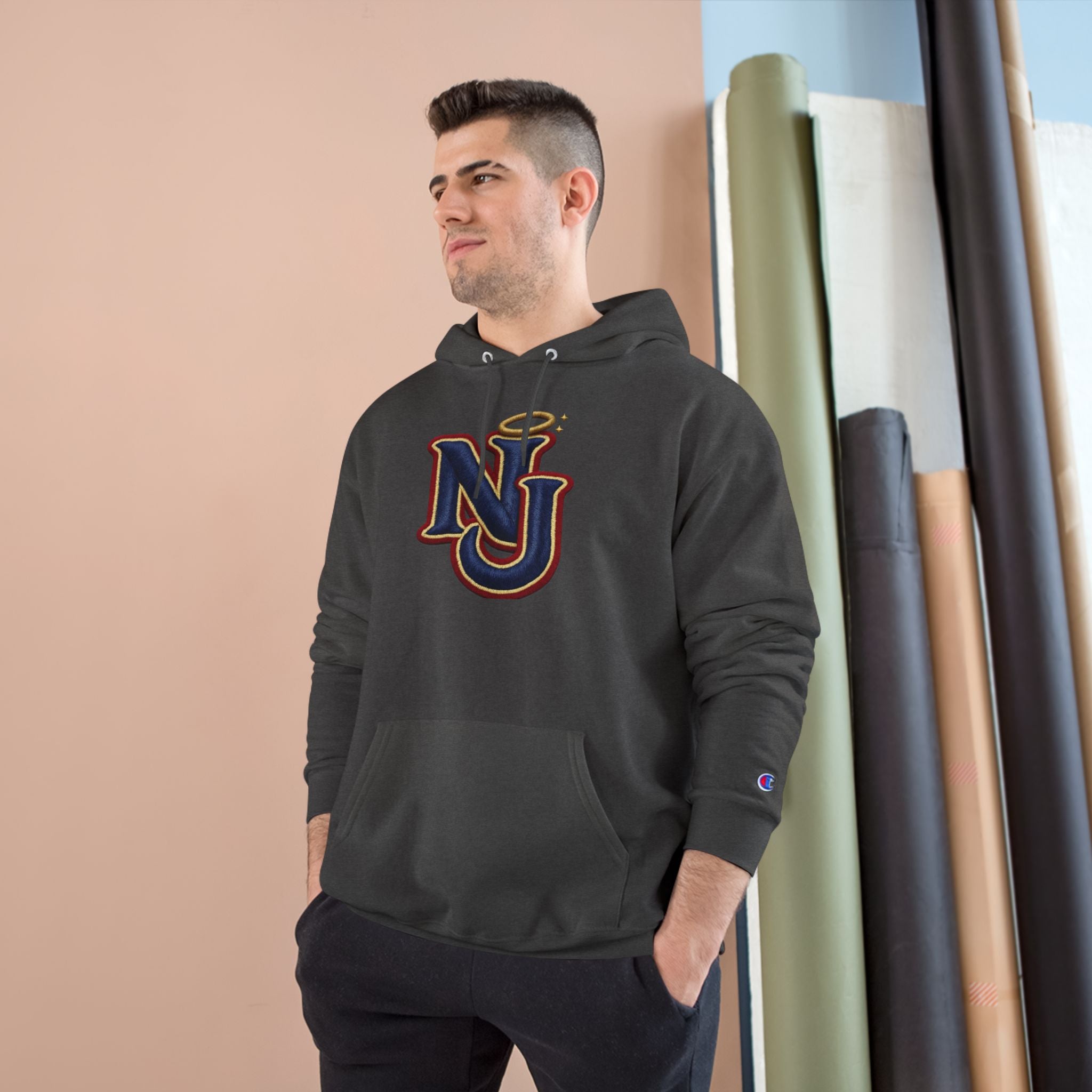 FURDreams "EWR" XII — NJ Embroidered Monogram Champion Pullover