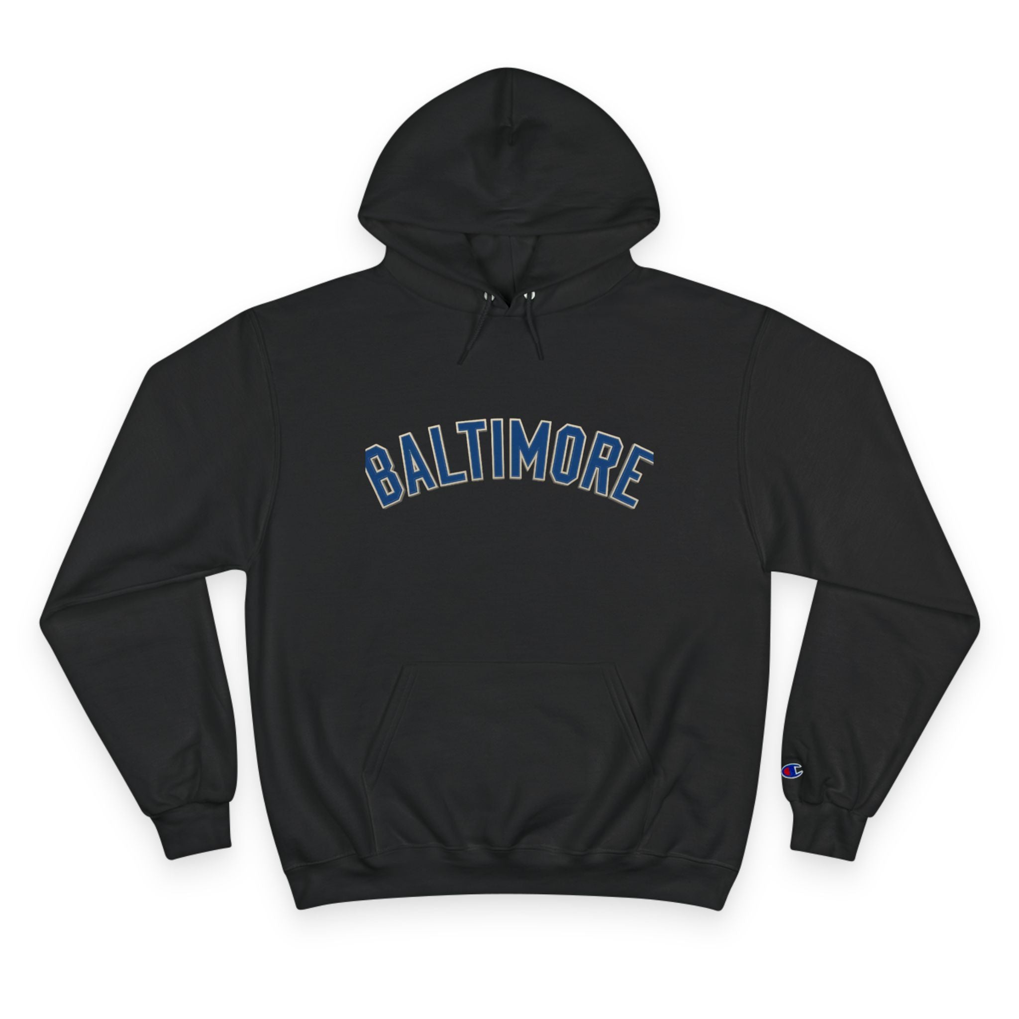 Baltimore Champion Hoodie — Retro Script City Logo Pullover