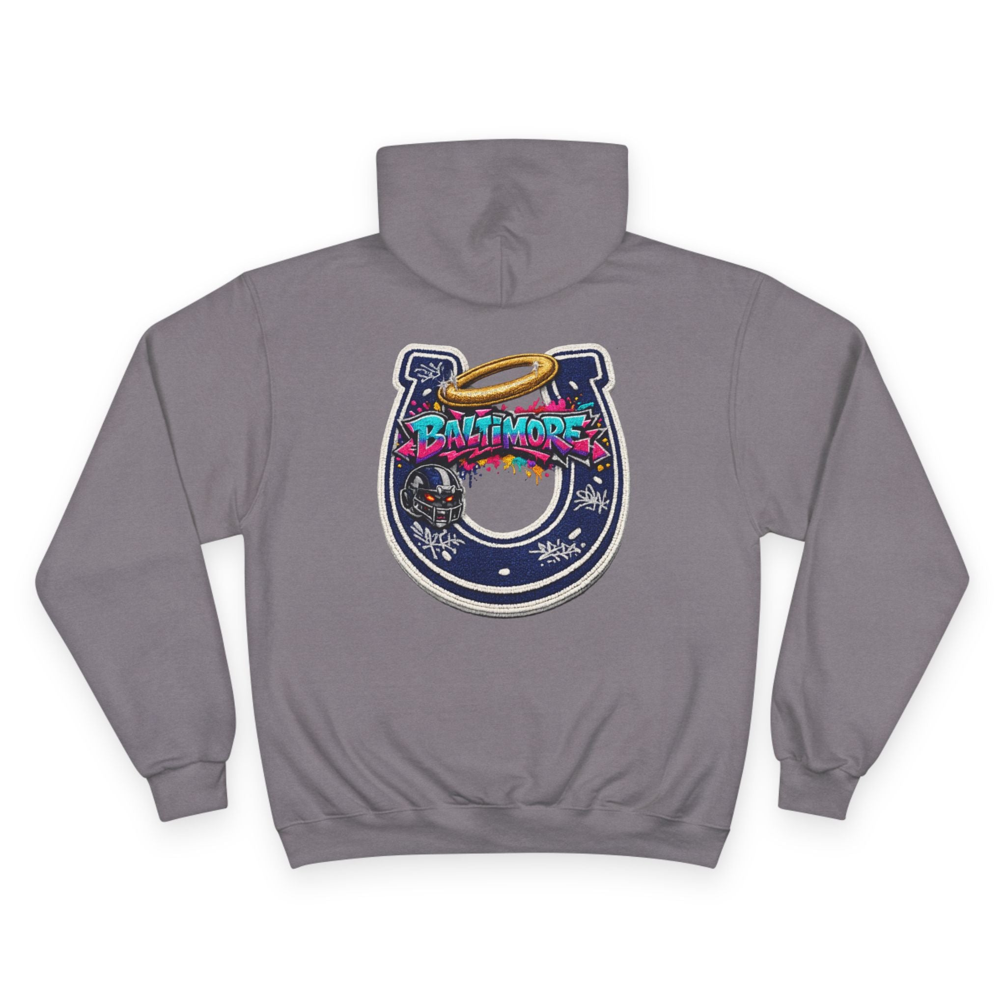 Baltimore Champion Hoodie — Retro Script City Logo Pullover