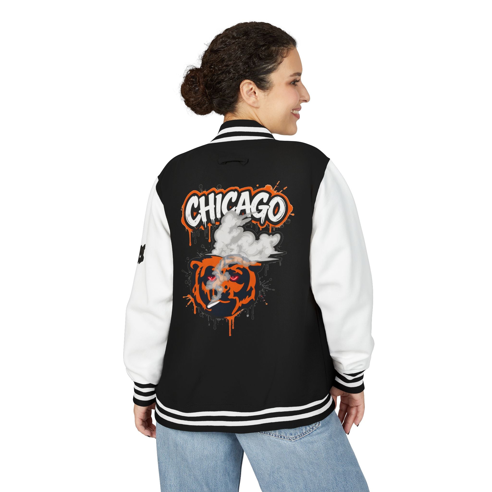 FURDREAMS “ORD” I Graffiti Shield Letterman Jacket