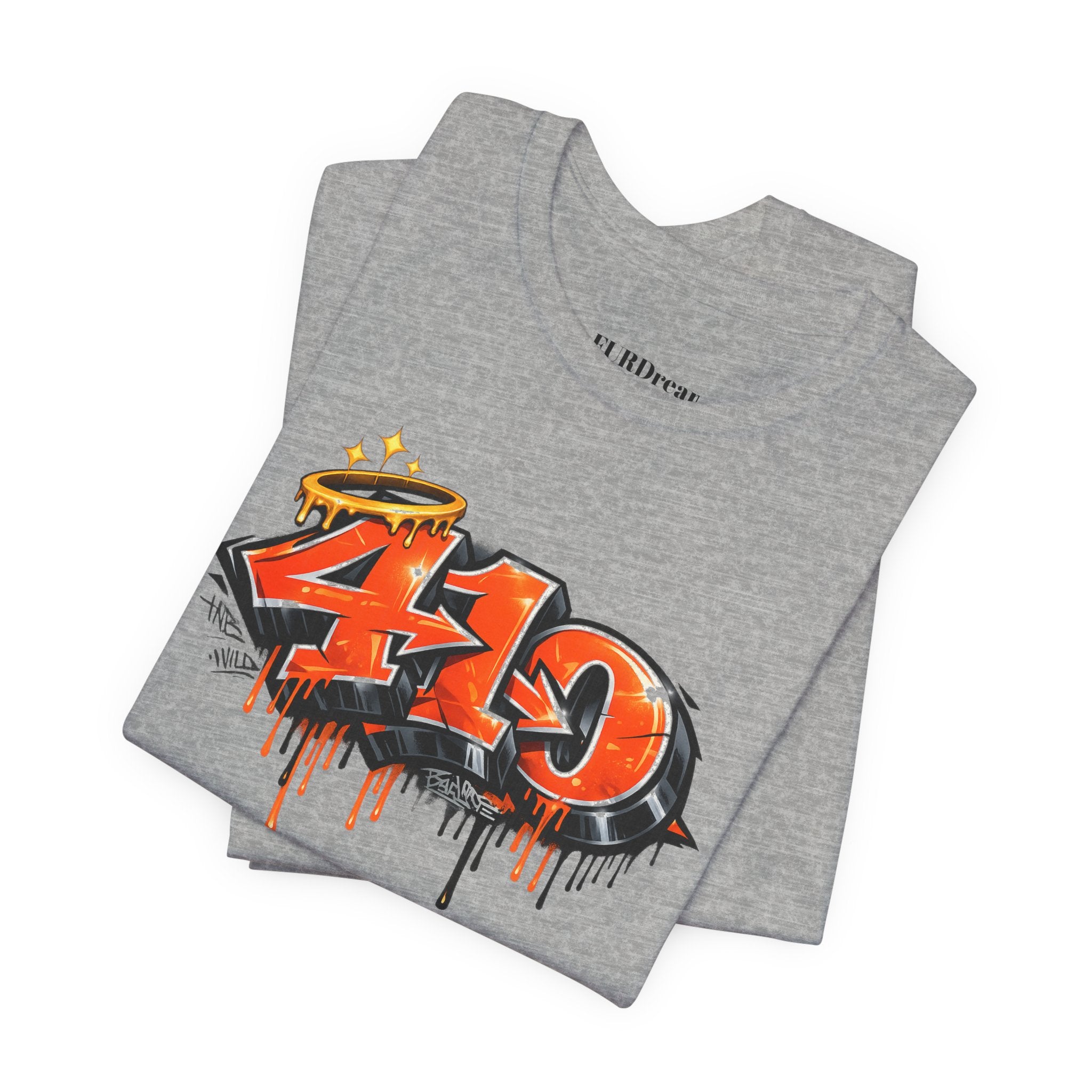 FURDreams “410” Graffiti Street Art Tee — Urban Drip Graphic T-Shirt